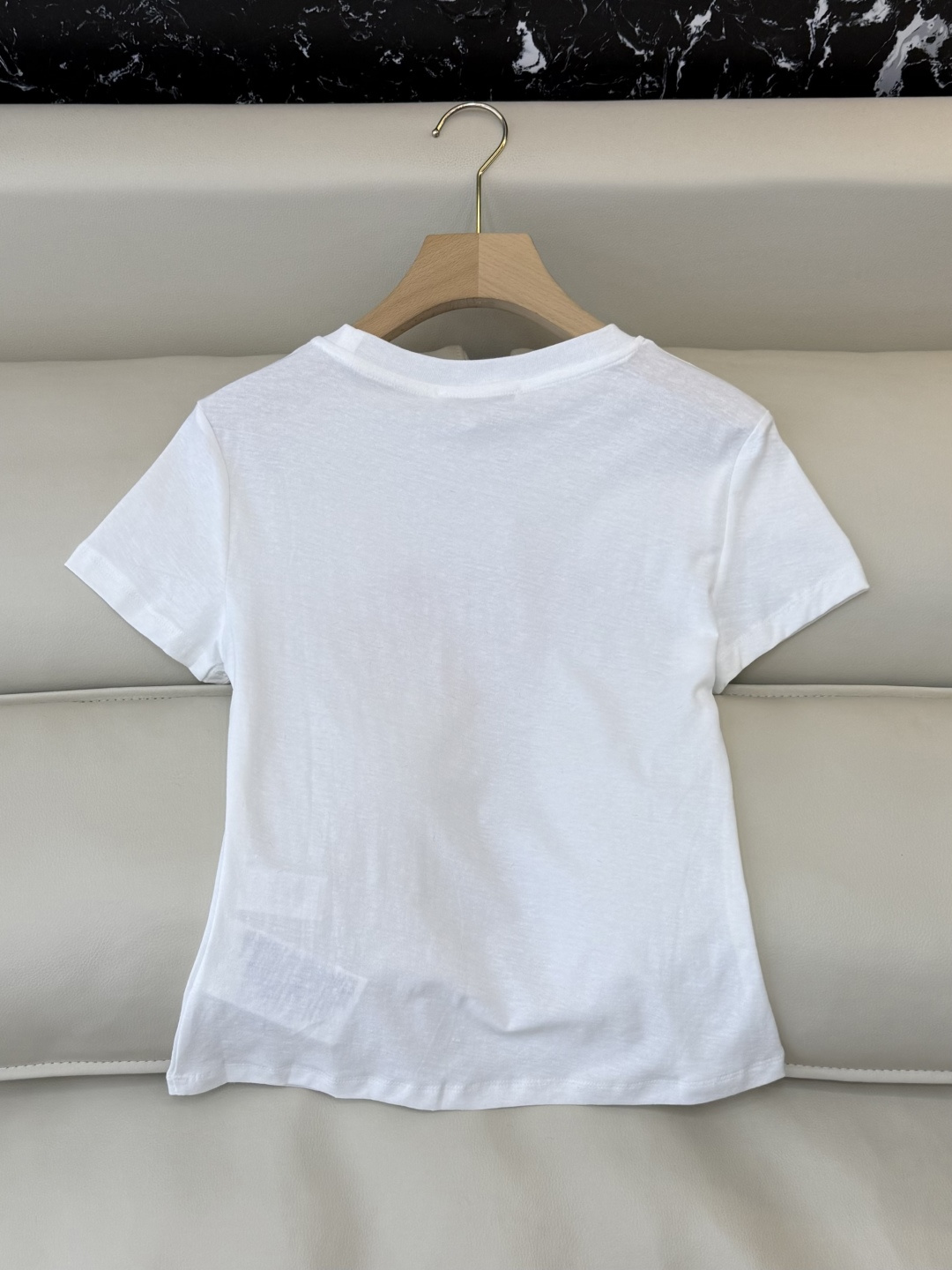 QG0155#新款T恤⚠️特批170‼️Acne 字母植绒 短袖T恤 深灰色 白色 SML