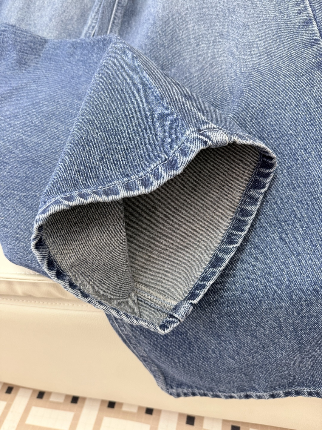 CK062#P⚠️特批‼️chanel 爆款 必补 双C 牛仔裤 白色 蓝色 SML