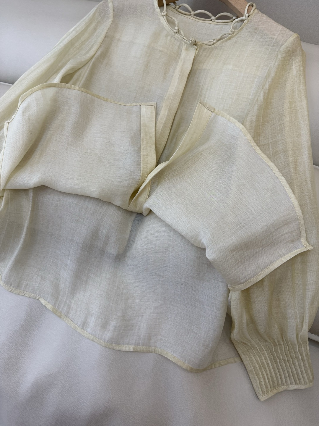 FY094#新款衬衫‼️50%天丝50%麻 长袖衬衫 两色 SMLXL