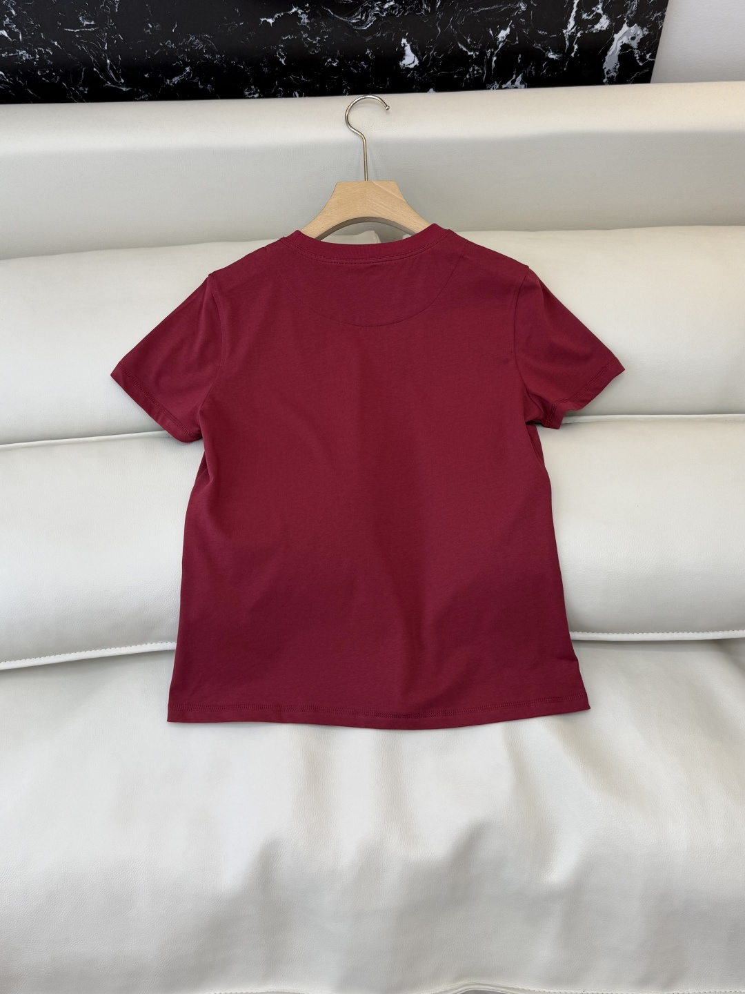 QG0157#新款T恤⚠️‼️H家 爱马仕 独家版 印花 短袖T恤 黑色 白色 樱桃红 SML