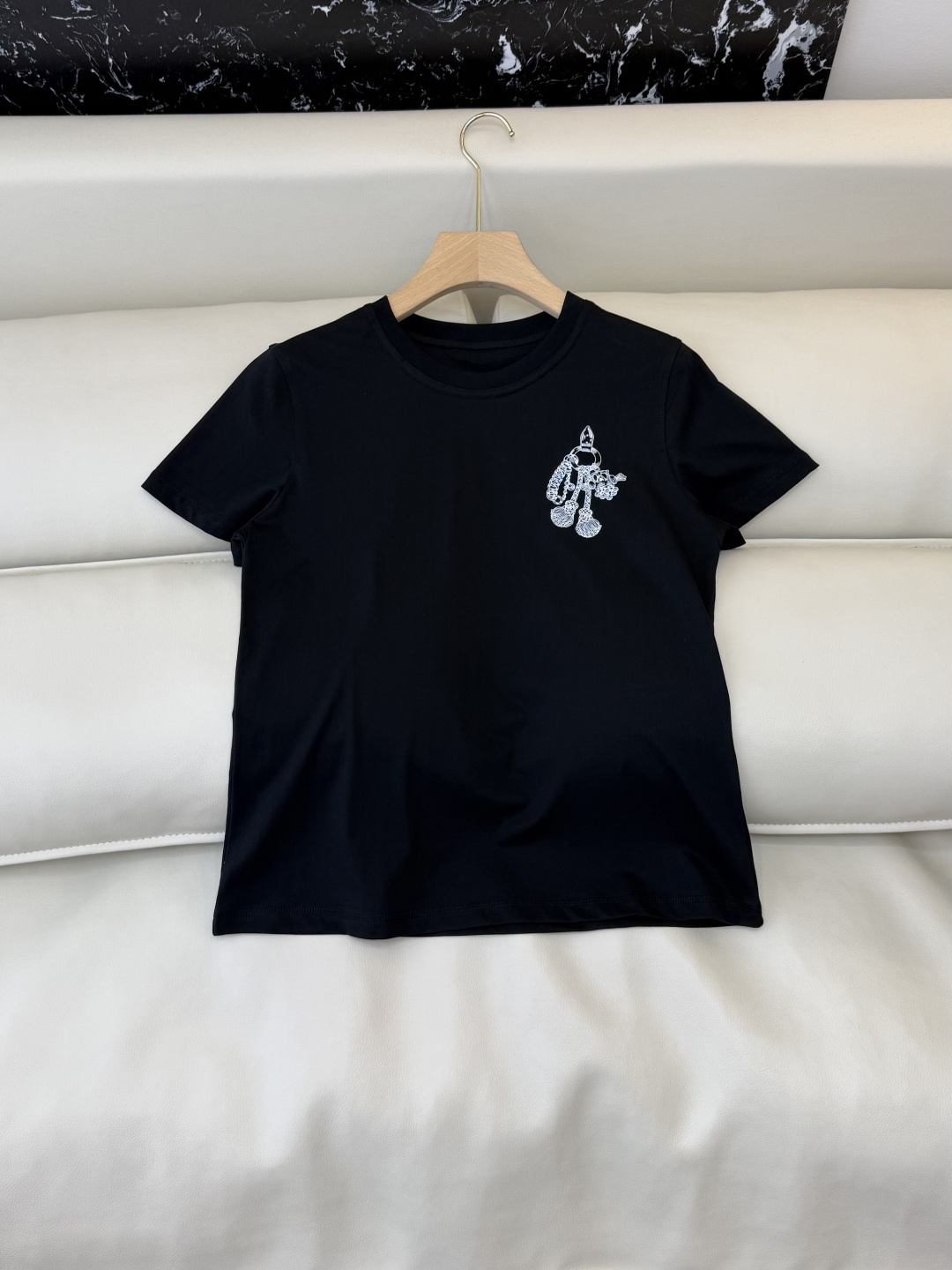 NO:736360,QG0156# New T-shirt Factory Special H Home Hermes Exclusive Edition Printed Short-sleeved T-shirt Black White SML, hermes, T-shirt, tees, t-shirt,19860909QG0156#新款T恤工厂特 H家 爱马仕 独家版 印花 短袖T恤 黑色 白色 SML,,hermes,T-shirt,tees，t-shirt,,Women's clothing