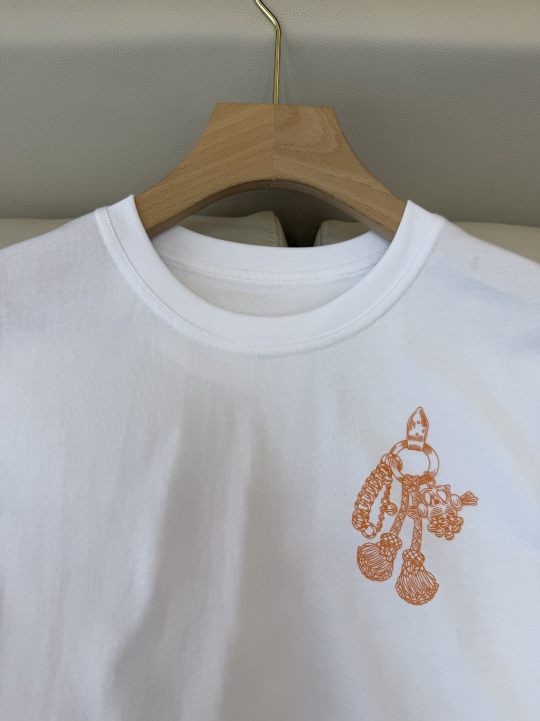 QG0156#新款T恤⚠️‼️H家 爱马仕 独家版 印花 短袖T恤 黑色 白色 SML