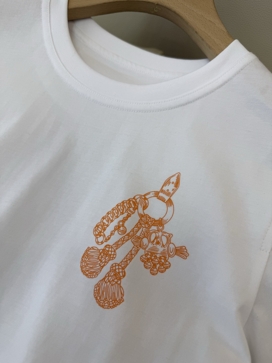 QG0156#新款T恤⚠️‼️H家 爱马仕 独家版 印花 短袖T恤 黑色 白色 SML