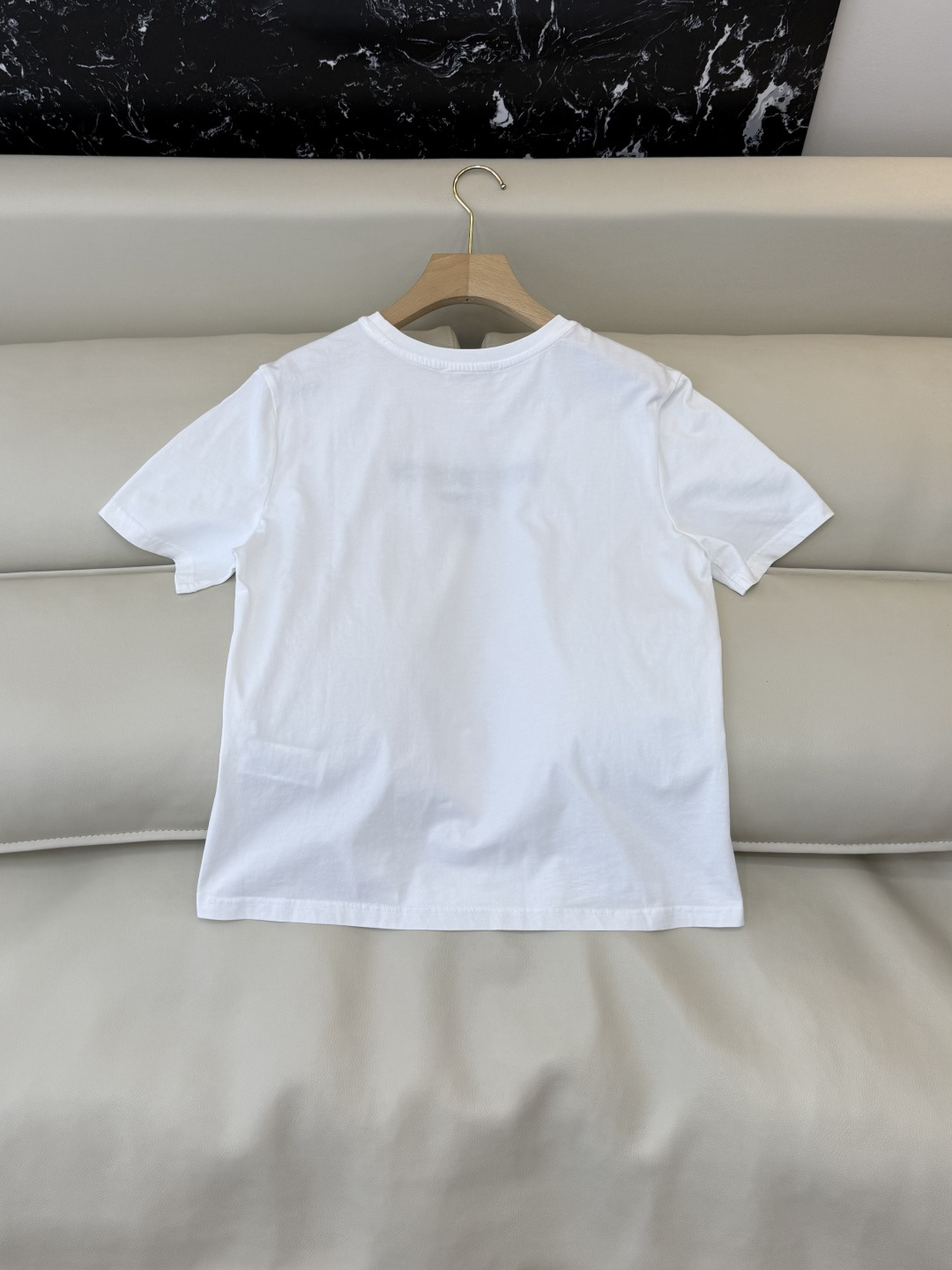 QG0158#新款T恤⚠️‼️Tory Burch 字母绣花 短袖T恤 白色SML