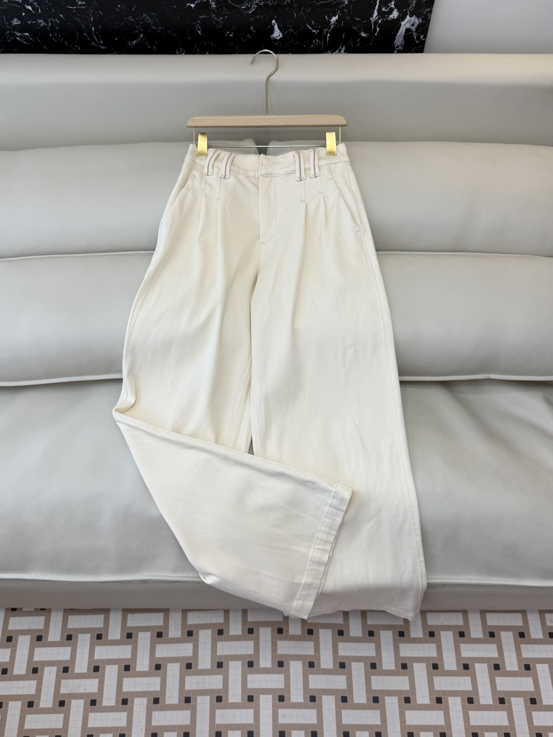 PZ050#新款牛仔裤‼️BC 高品质 柔暖弹力牛仔棉 长裤 奶白色 36/38/40/42/44