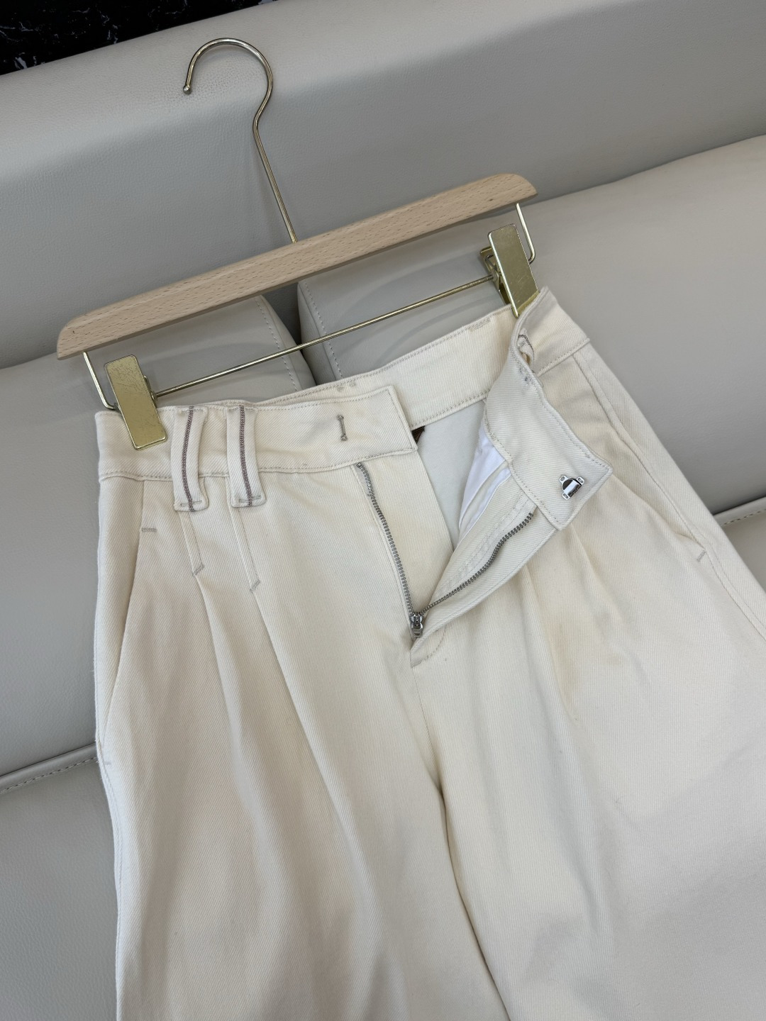 PZ050#新款牛仔裤‼️BC 高品质 柔暖弹力牛仔棉 长裤 奶白色 36/38/40/42/44