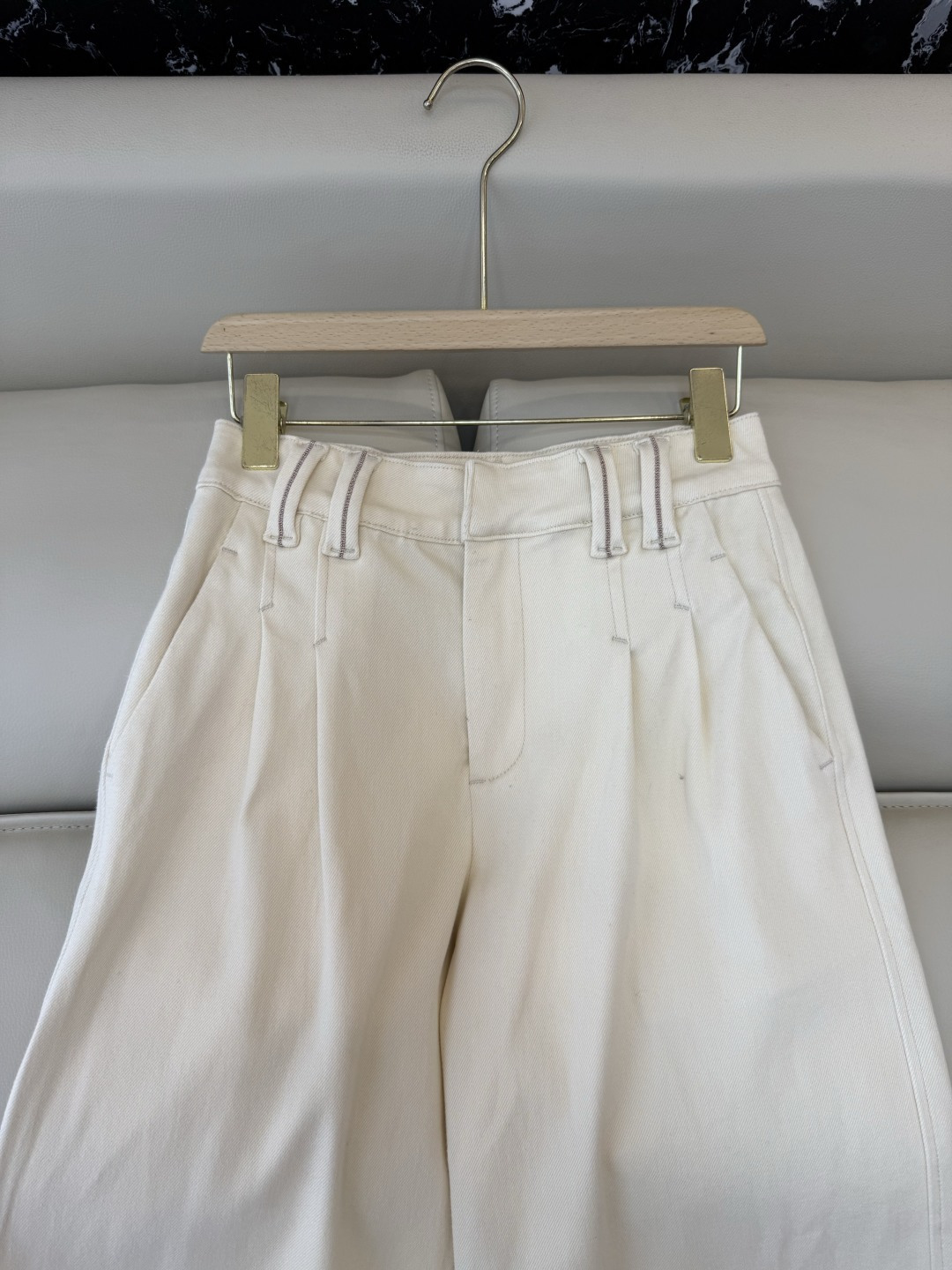 PZ050#新款牛仔裤‼️BC 高品质 柔暖弹力牛仔棉 长裤 奶白色 36/38/40/42/44