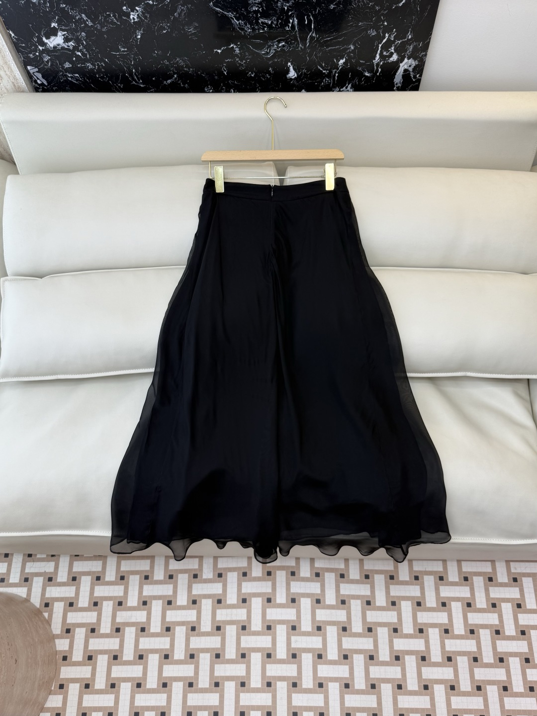 LZ26011#新款半裙🌾BC 大爆款 30%桑蚕丝 真丝飘逸长半裙 两色 SML