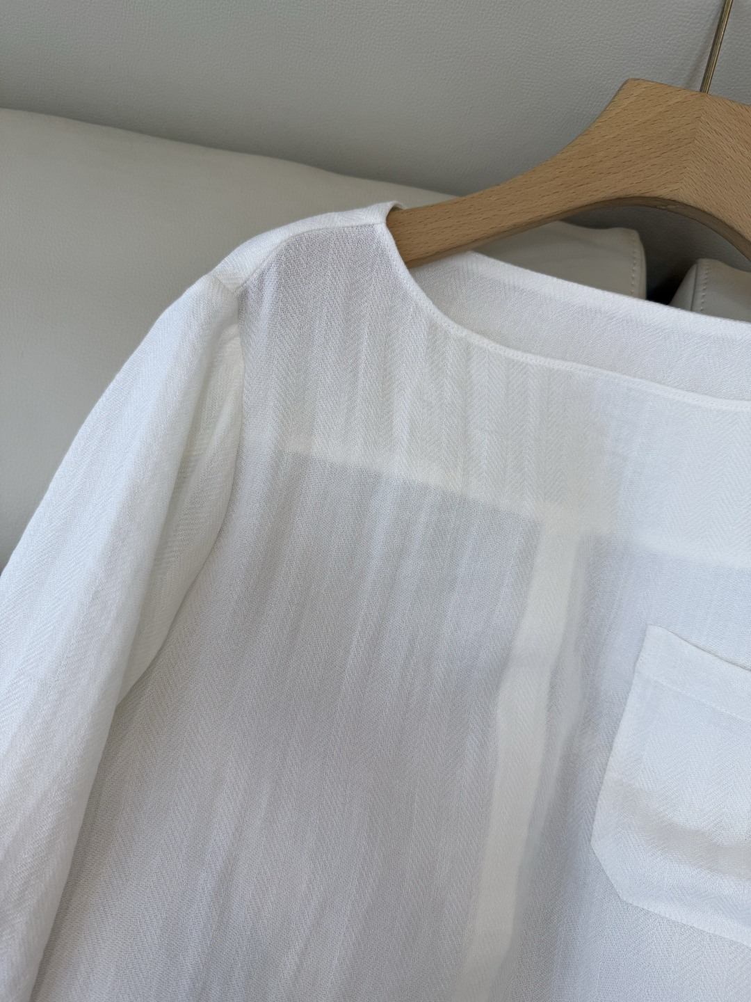 LS002#新款衬衫⚠️‼️the row 30% 天丝 40% 亚麻 极简风长袖衬衫 白色 S-XL