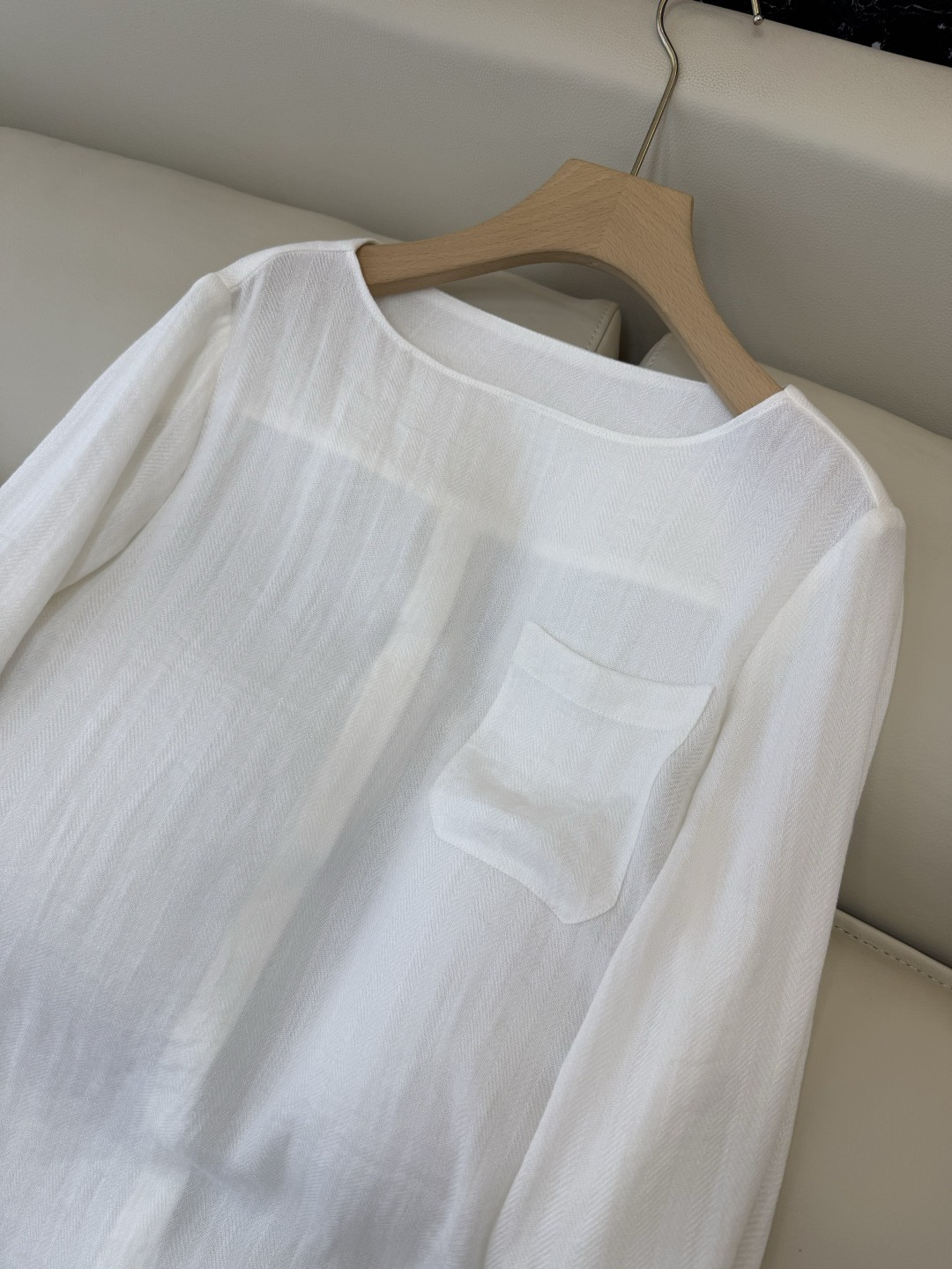 LS002#新款衬衫⚠️‼️the row 30% 天丝 40% 亚麻 极简风长袖衬衫 白色 S-XL