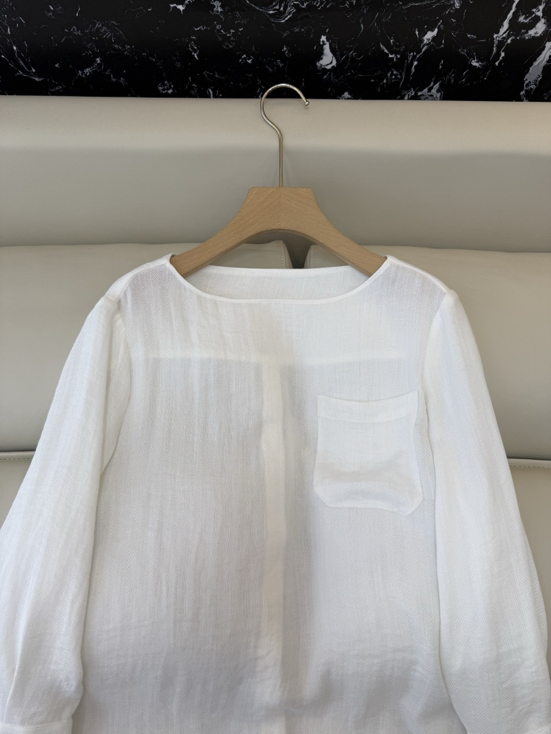 LS002#新款衬衫⚠️‼️the row 30% 天丝 40% 亚麻 极简风长袖衬衫 白色 S-XL