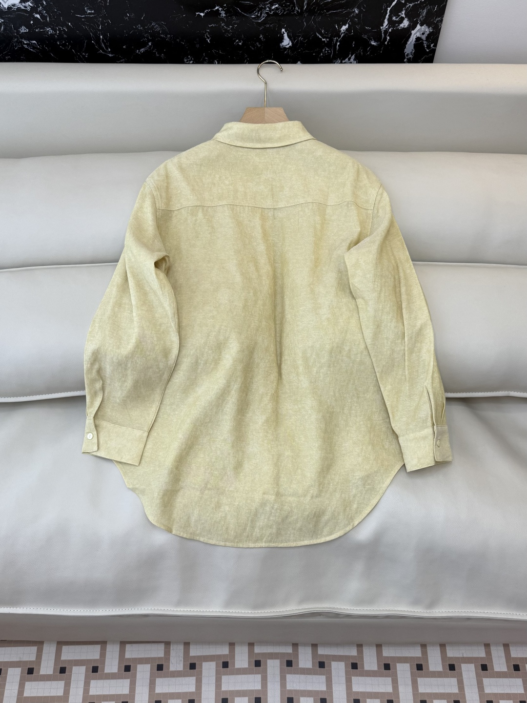 ZM001#新款衬衫⚠️‼️zimm… 重工刺绣珠片绣花 人棉 长袖衬衫 黄色 粉色 SML