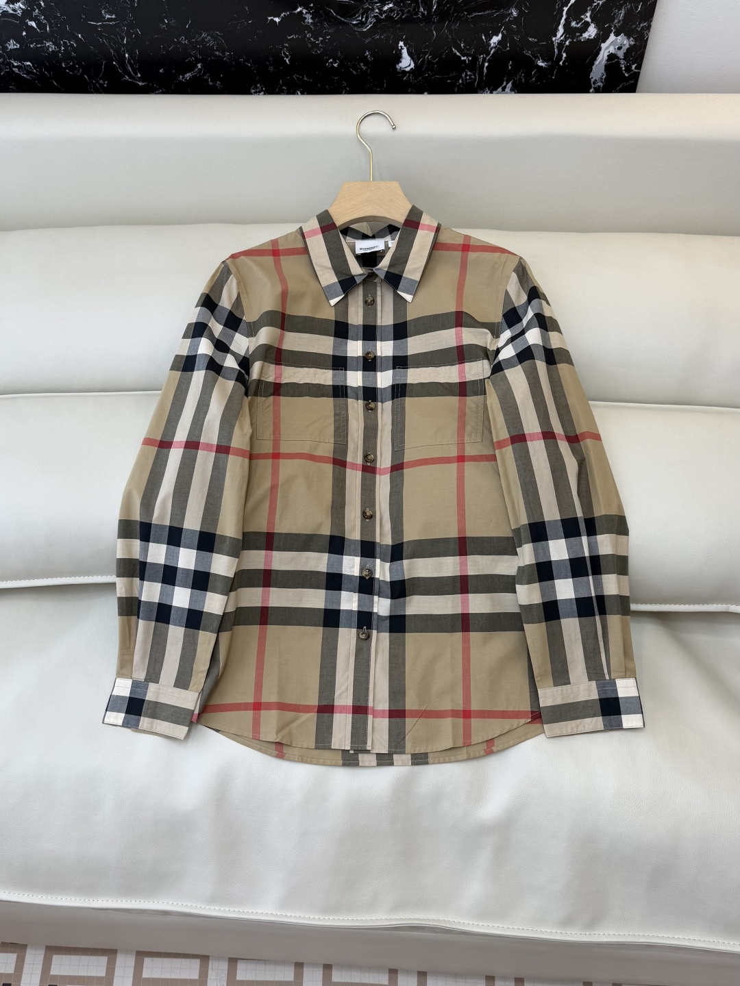 BM010#新款衬衫‼️B家 大格纹 对格长袖衬衫 UK6/8/10