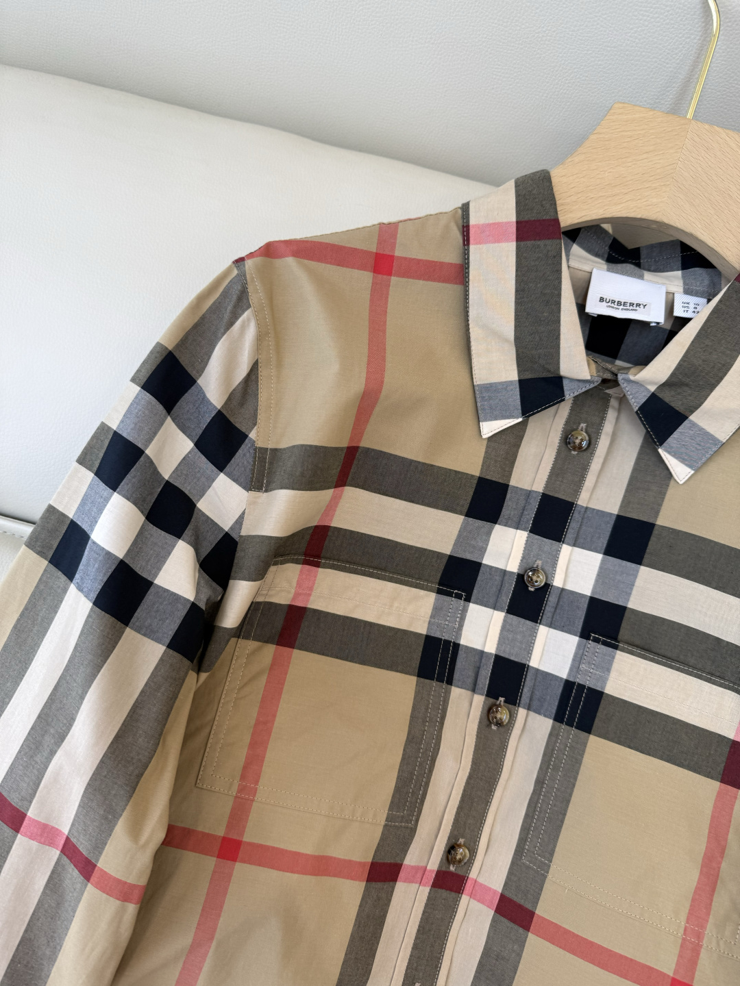 BM010#新款衬衫‼️B家 大格纹 对格长袖衬衫 UK6/8/10