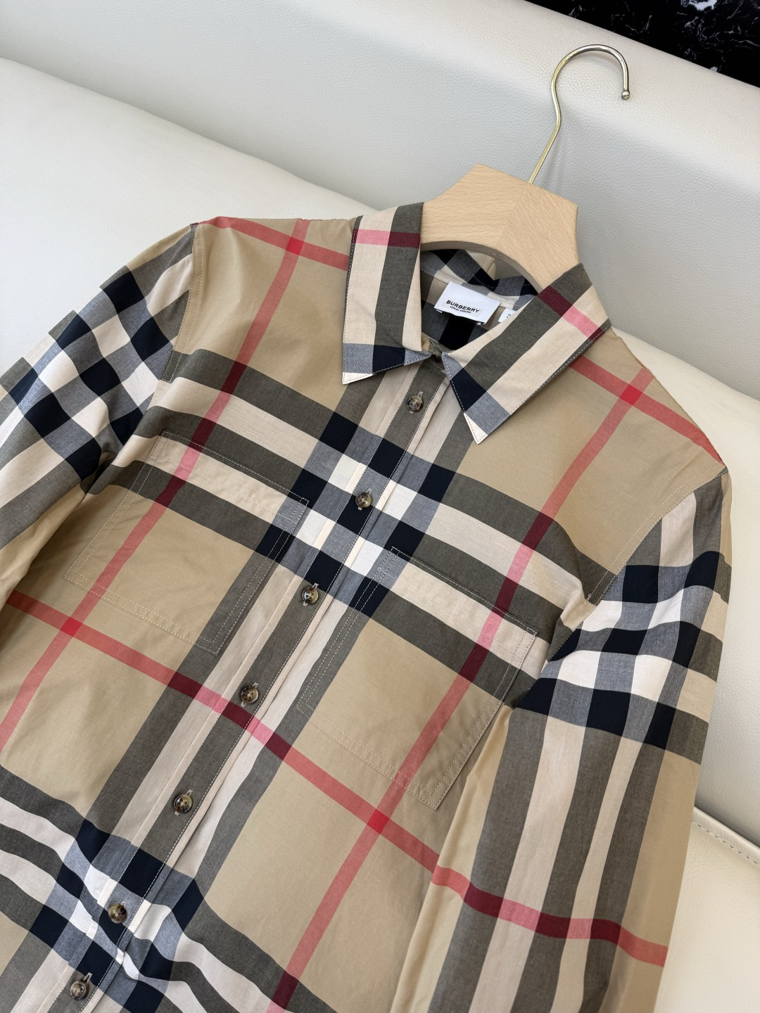 BM010#新款衬衫‼️B家 大格纹 对格长袖衬衫 UK6/8/10
