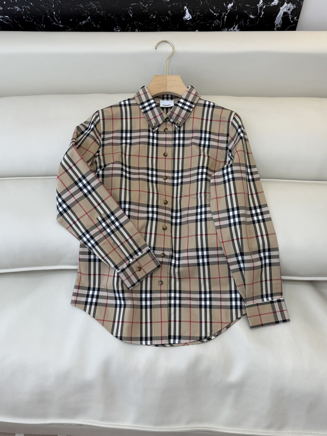 BM004#新款衬衫‼️B家 细格子 对格长袖衬衫 UK4/6/8/10/12