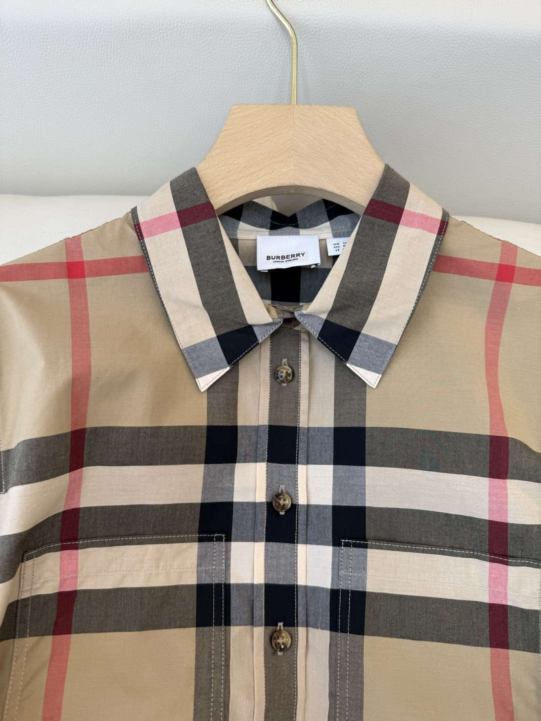 BM010#新款衬衫‼️B家 大格纹 对格长袖衬衫 UK6/8/10