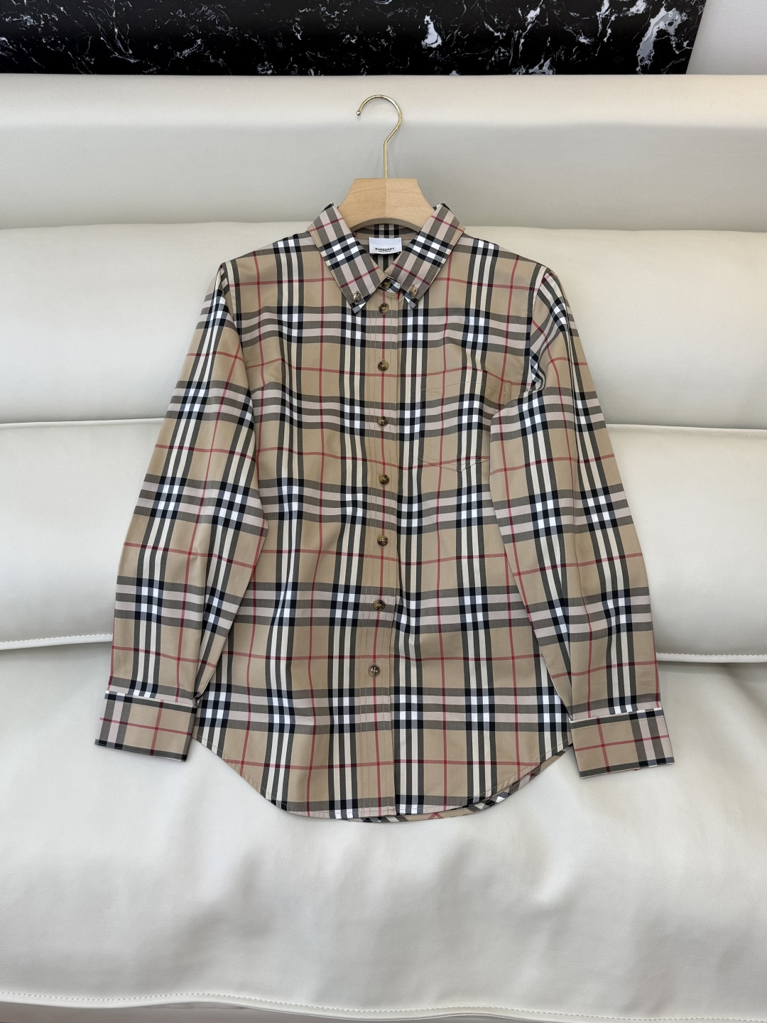 BM004#新款衬衫‼️B家 细格子 对格长袖衬衫 UK4/6/8/10/12