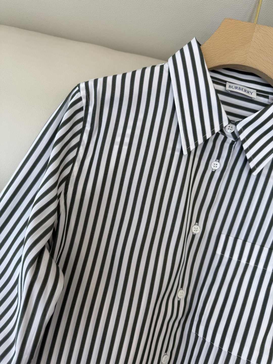 BM007#新款衬衫‼️B家 条纹 绣花小logo 长袖衬衫 36/38/40/42