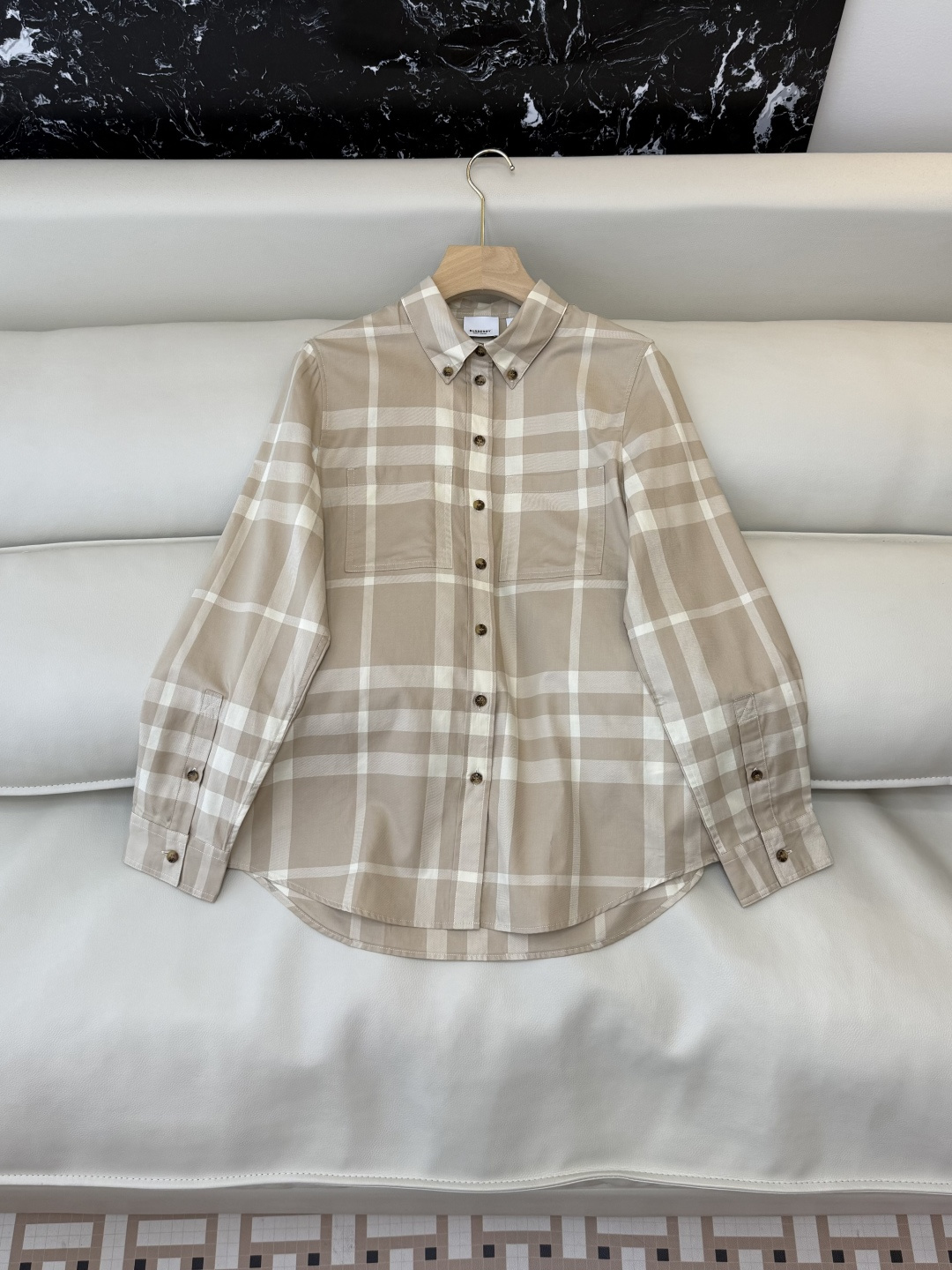 BM006#新款衬衫‼️B家 大格纹 对格长袖衬衫 UK6/8/10