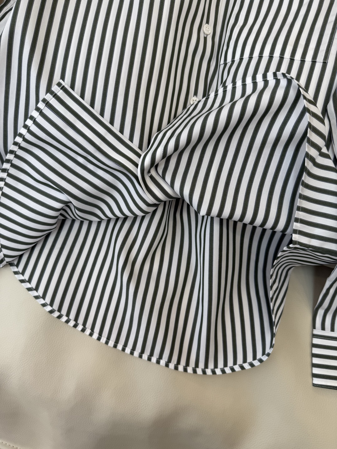 BM007#新款衬衫‼️B家 条纹 绣花小logo 长袖衬衫 36/38/40/42