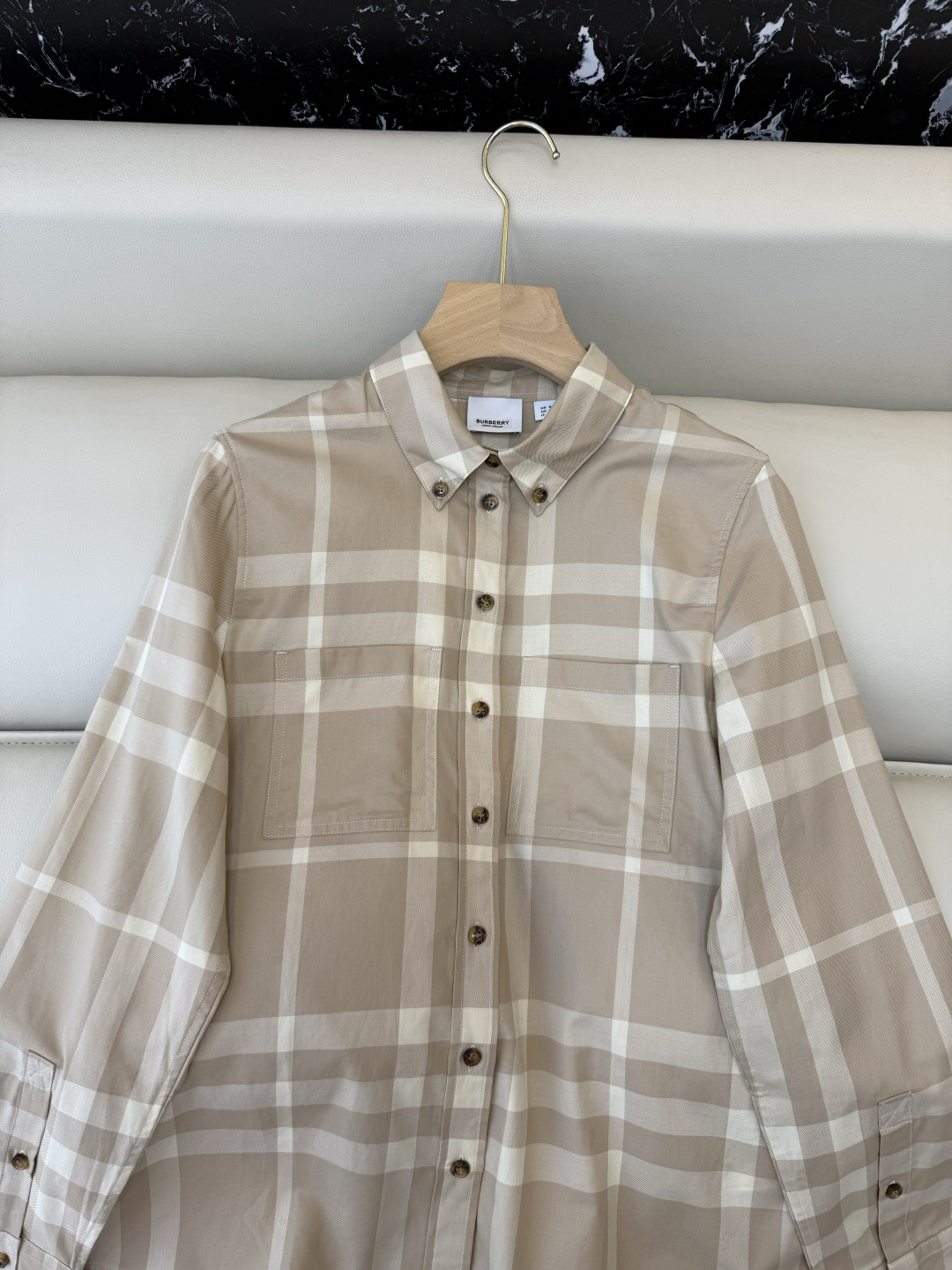 BM006#新款衬衫‼️B家 大格纹 对格长袖衬衫 UK6/8/10