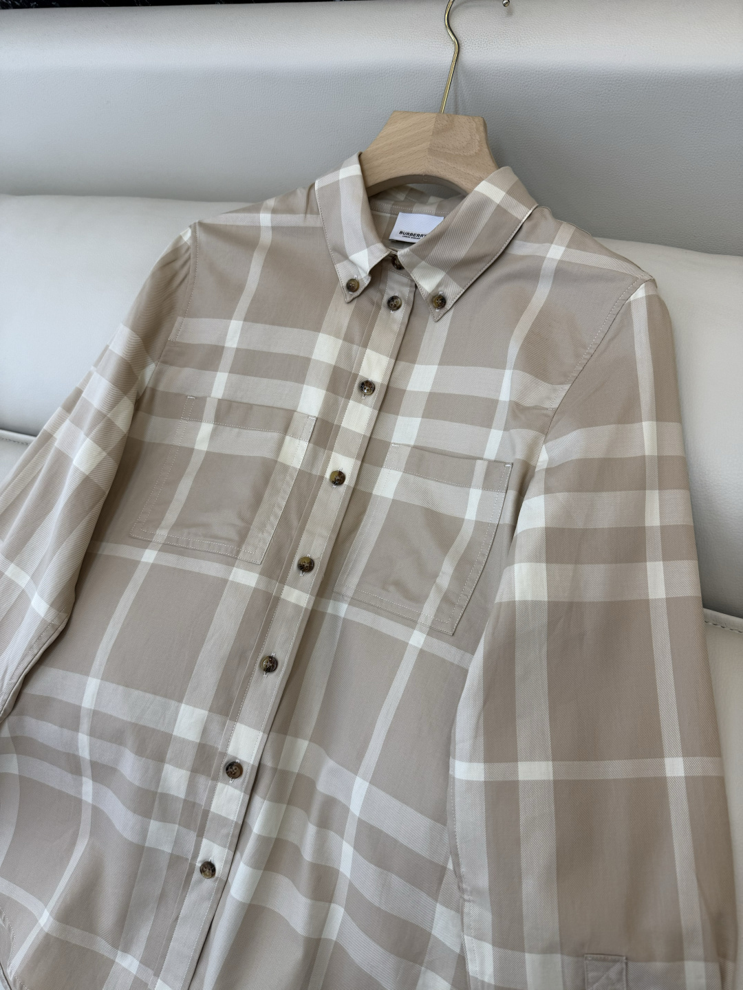 BM006#新款衬衫‼️B家 大格纹 对格长袖衬衫 UK6/8/10