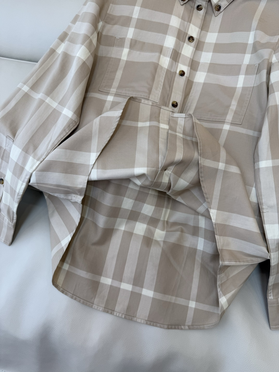 BM006#新款衬衫‼️B家 大格纹 对格长袖衬衫 UK6/8/10