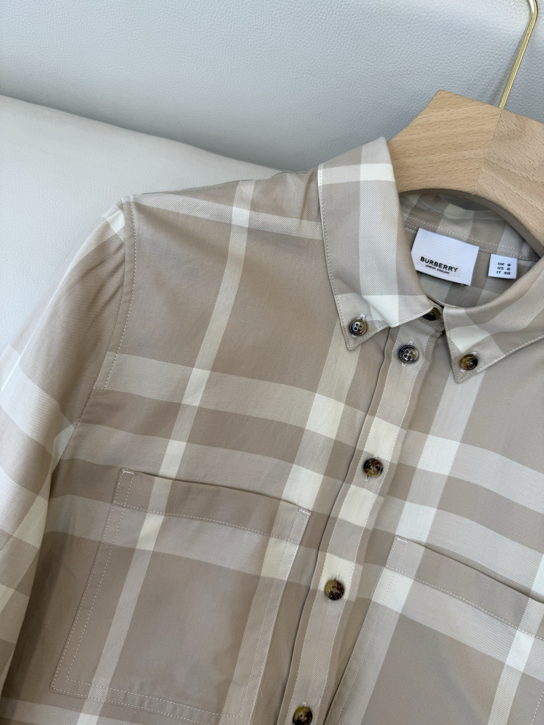 BM006#新款衬衫‼️B家 大格纹 对格长袖衬衫 UK6/8/10