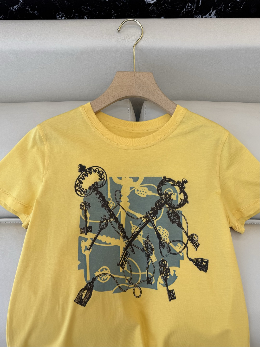 QG0161#新款T恤⚠️‼️H家 独家版 ‼️爱马仕 顶级版 印花 短袖T恤 四色36/38/40