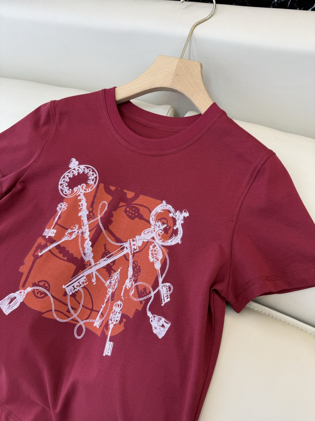 QG0161#新款T恤⚠️‼️H家 独家版 ‼️爱马仕 顶级版 印花 短袖T恤 四色36/38/40