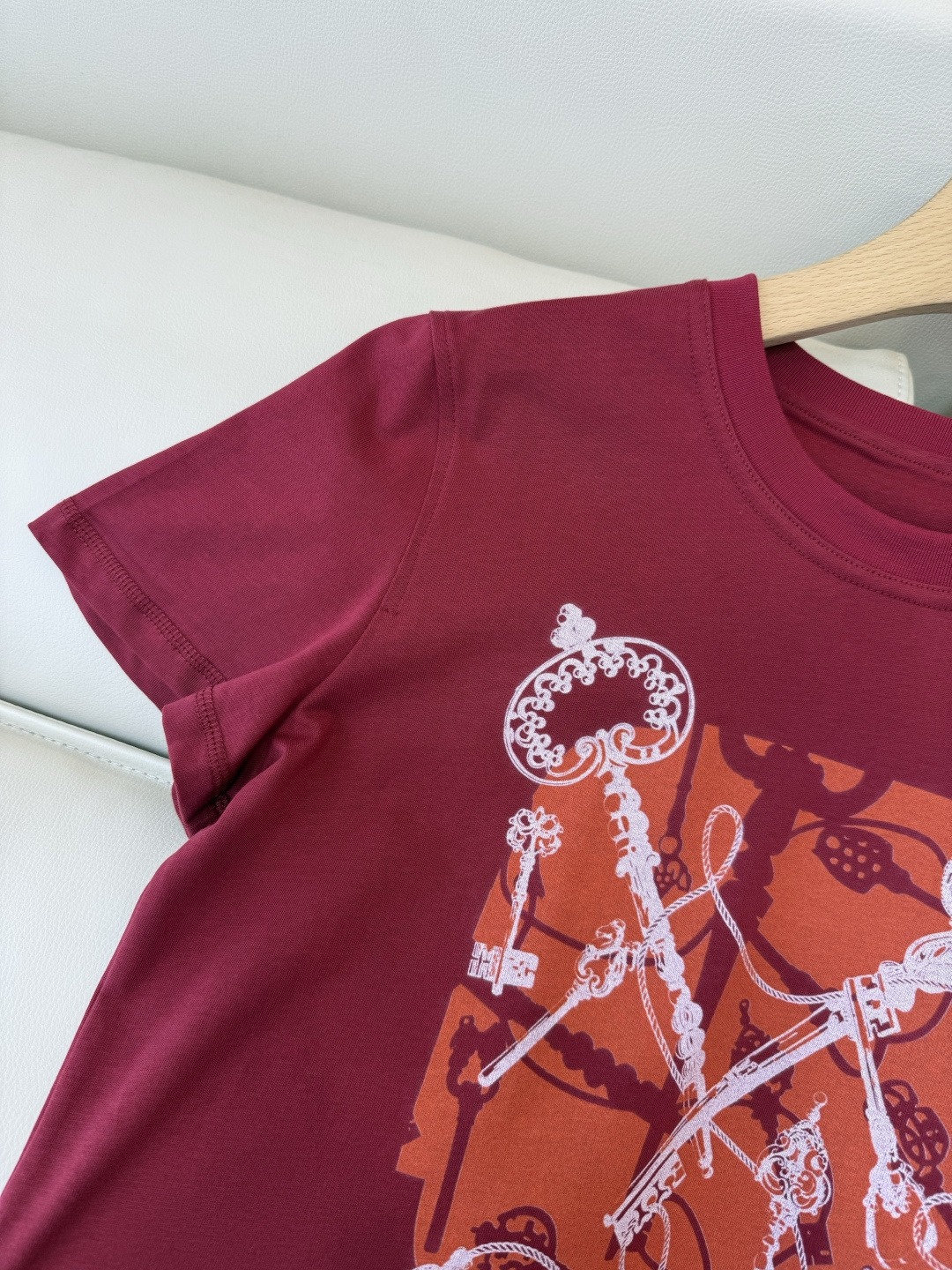 QG0161#新款T恤⚠️‼️H家 独家版 ‼️爱马仕 顶级版 印花 短袖T恤 四色36/38/40