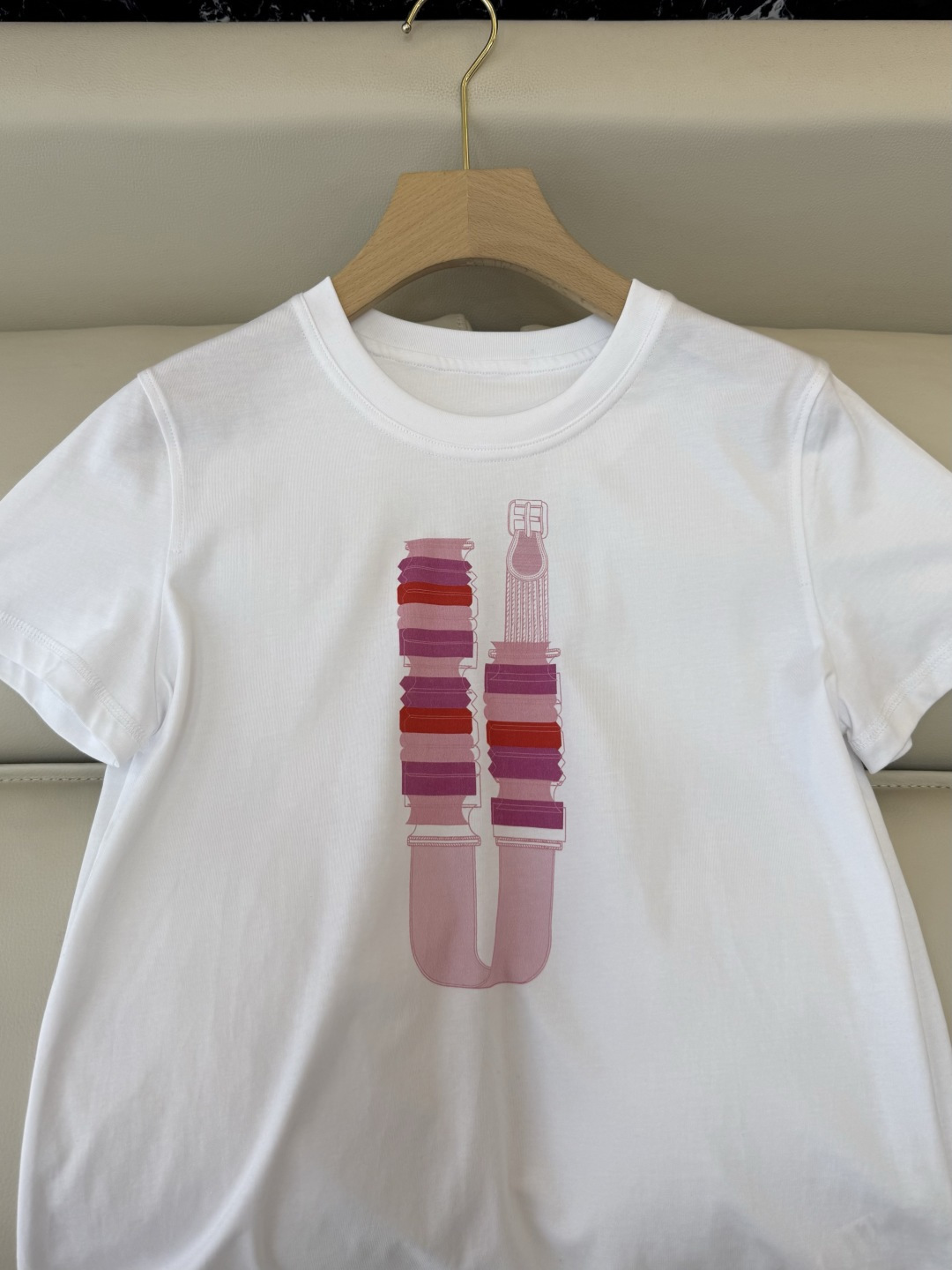 QG0162#新款T恤⚠️‼️H家 独家版 ‼️爱马仕 顶级版 印花 短袖T恤 粉色 车厘子红 黑色 白