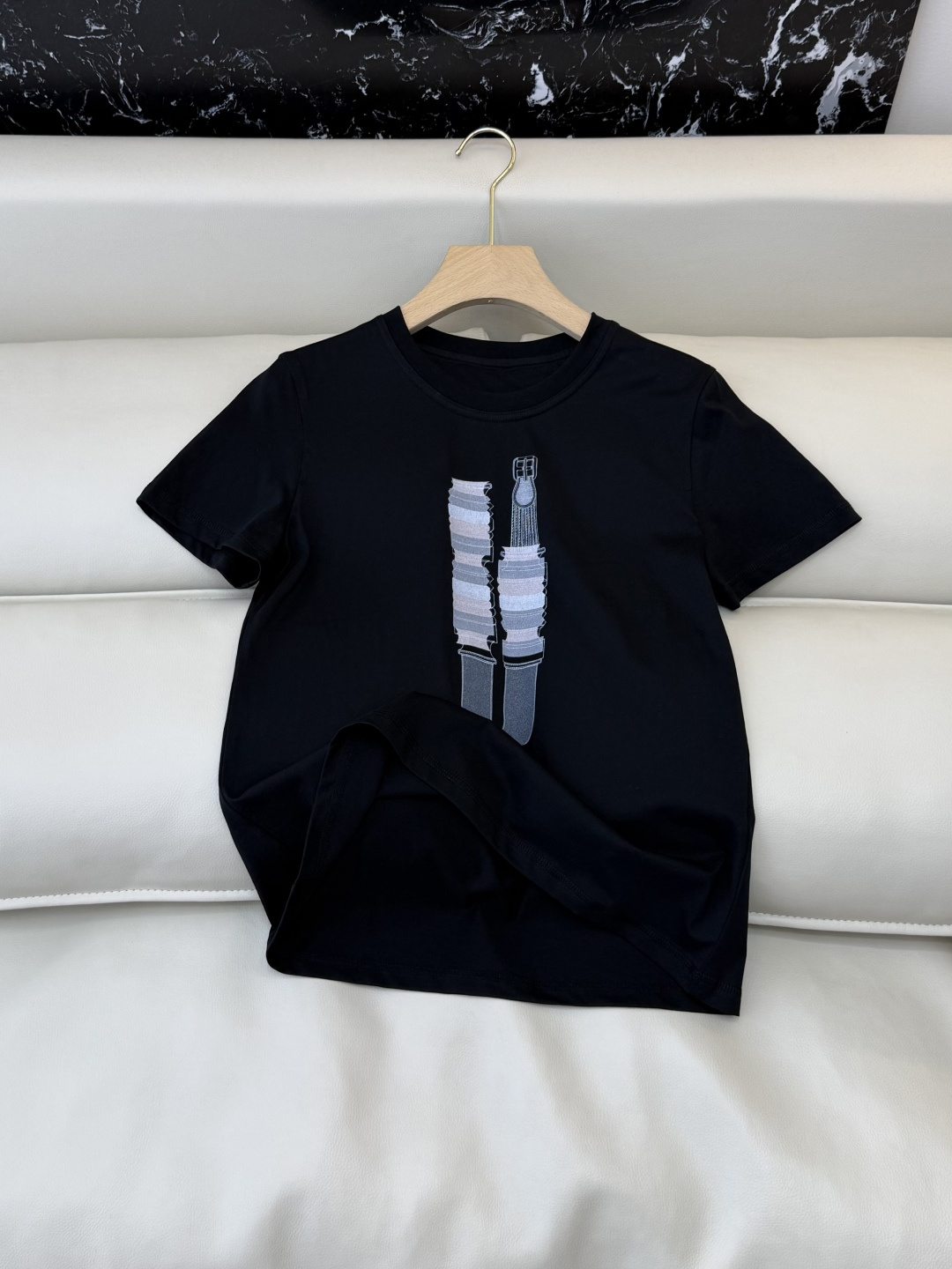 QG0162#新款T恤⚠️‼️H家 独家版 ‼️爱马仕 顶级版 印花 短袖T恤 粉色 车厘子红 黑色 白