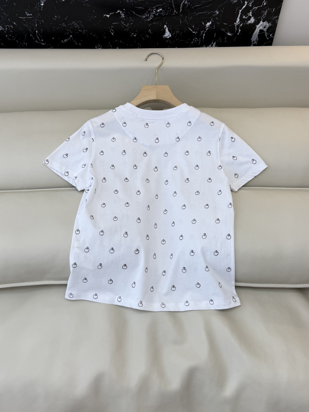 QG0160#新款T恤⚠️‼️H家 独家版 ‼️爱马仕 顶级版 印花 短袖T恤 白色 黑色 36/38/