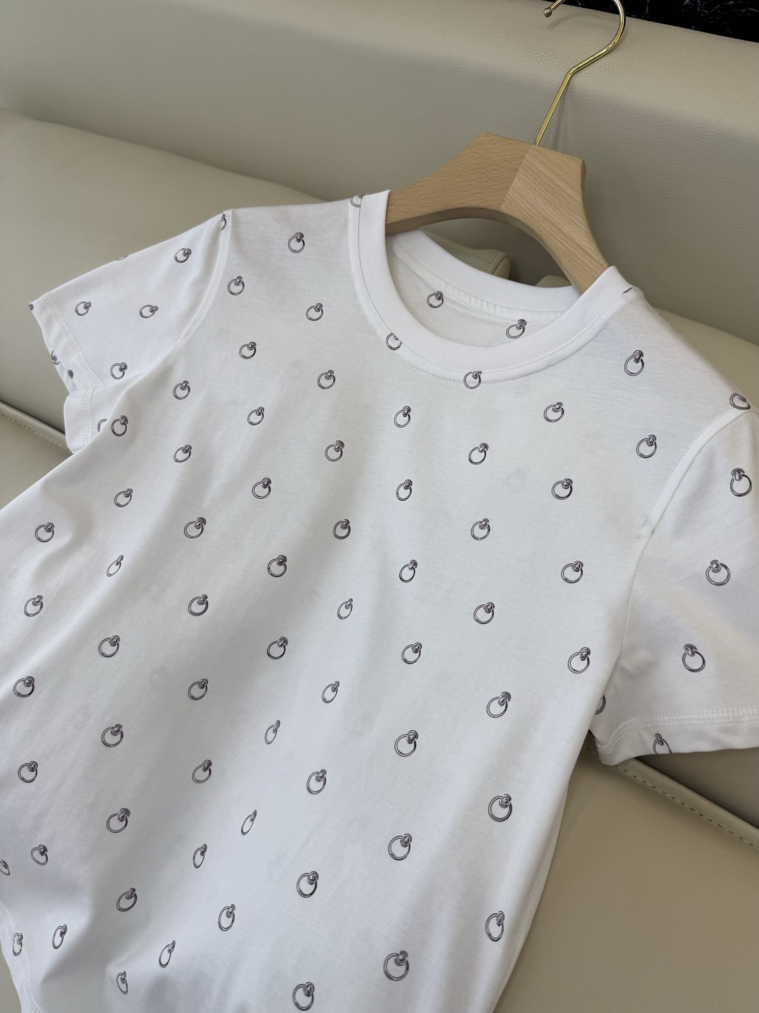 QG0160#新款T恤⚠️‼️H家 独家版 ‼️爱马仕 顶级版 印花 短袖T恤 白色 黑色 36/38/