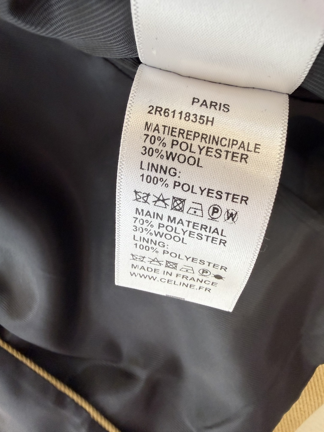 HXZ081#新款外套💕Cel* 30% 羊毛 修身款 西装外套 杏色 黑色 SMLXL