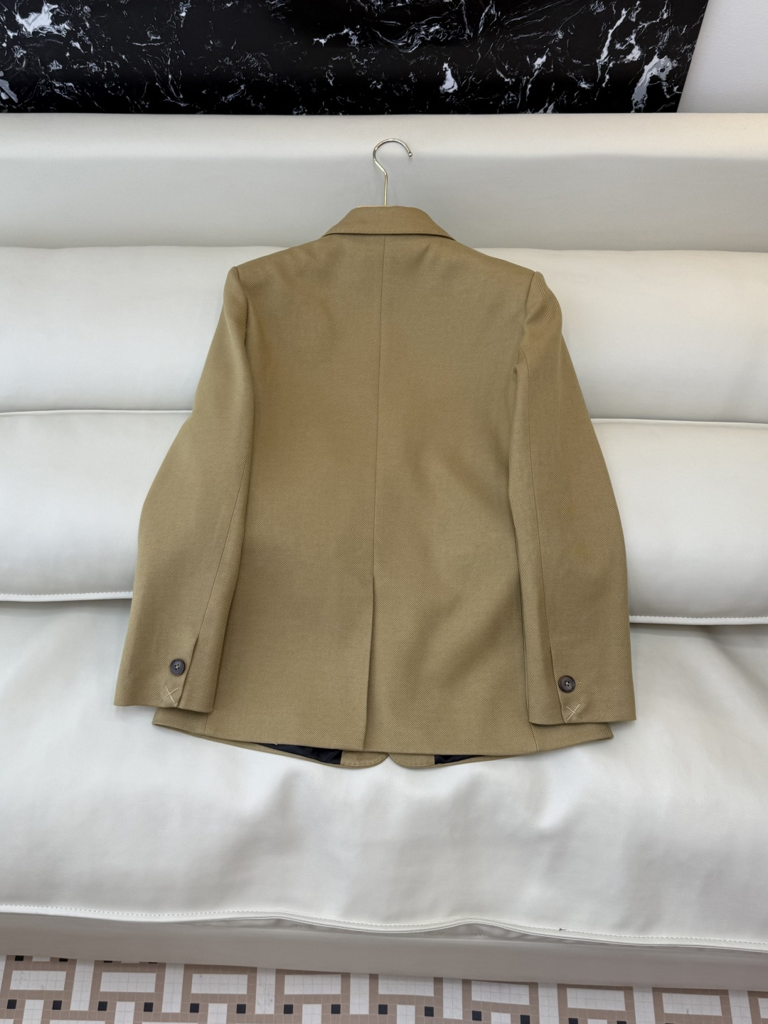 HXZ081#新款外套💕Cel* 30% 羊毛 修身款 西装外套 杏色 黑色 SMLXL