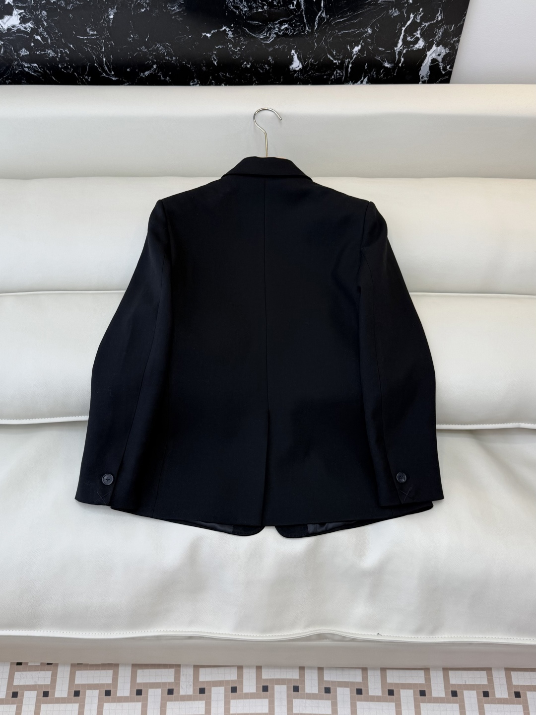 HXZ081#新款外套💕Cel* 30% 羊毛 修身款 西装外套 杏色 黑色 SMLXL