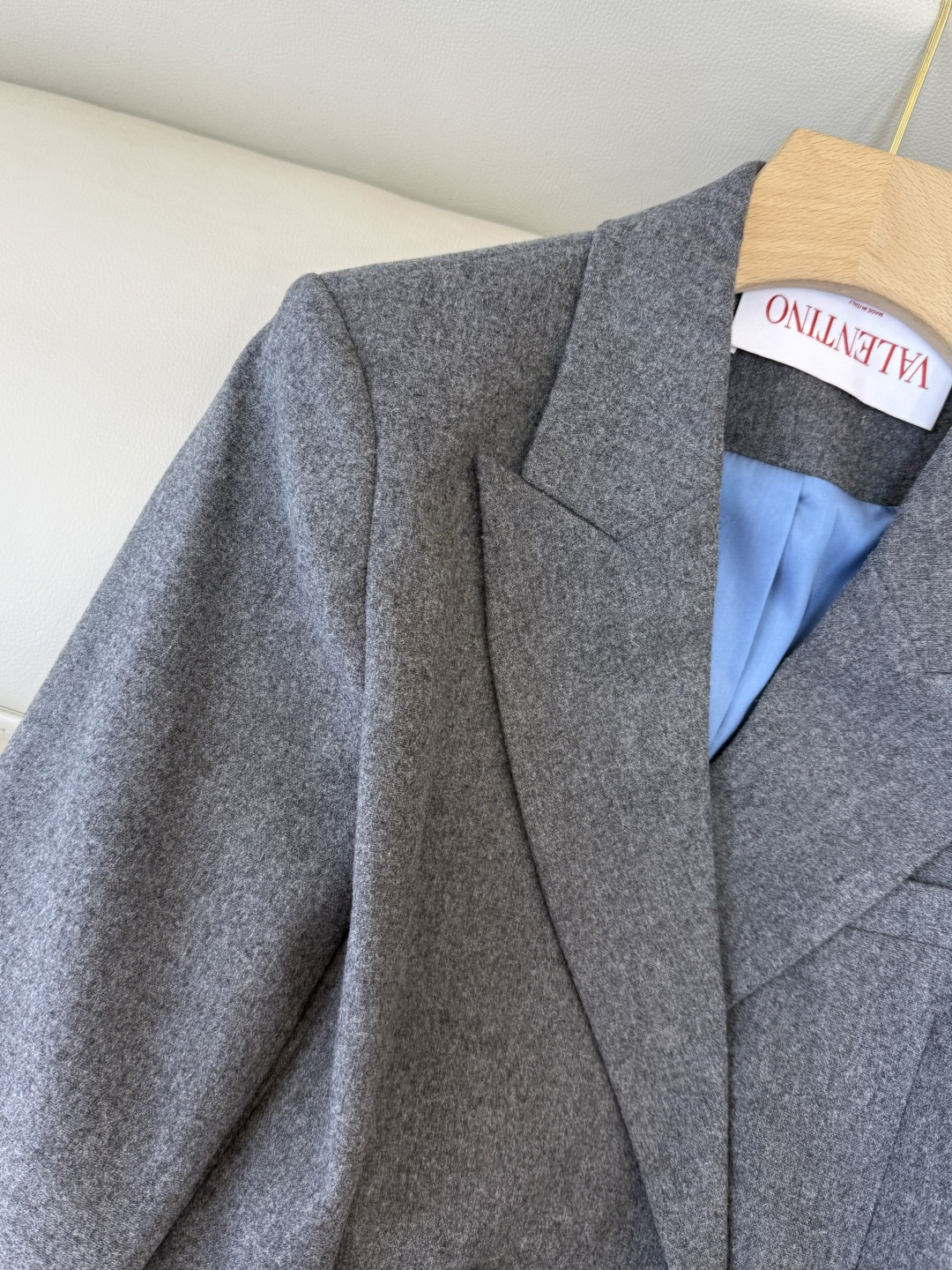 HXZ083#新款西装外套💕Val* 华伦家 50% 羊毛 双排扣 西装外套 灰色 SMLXL