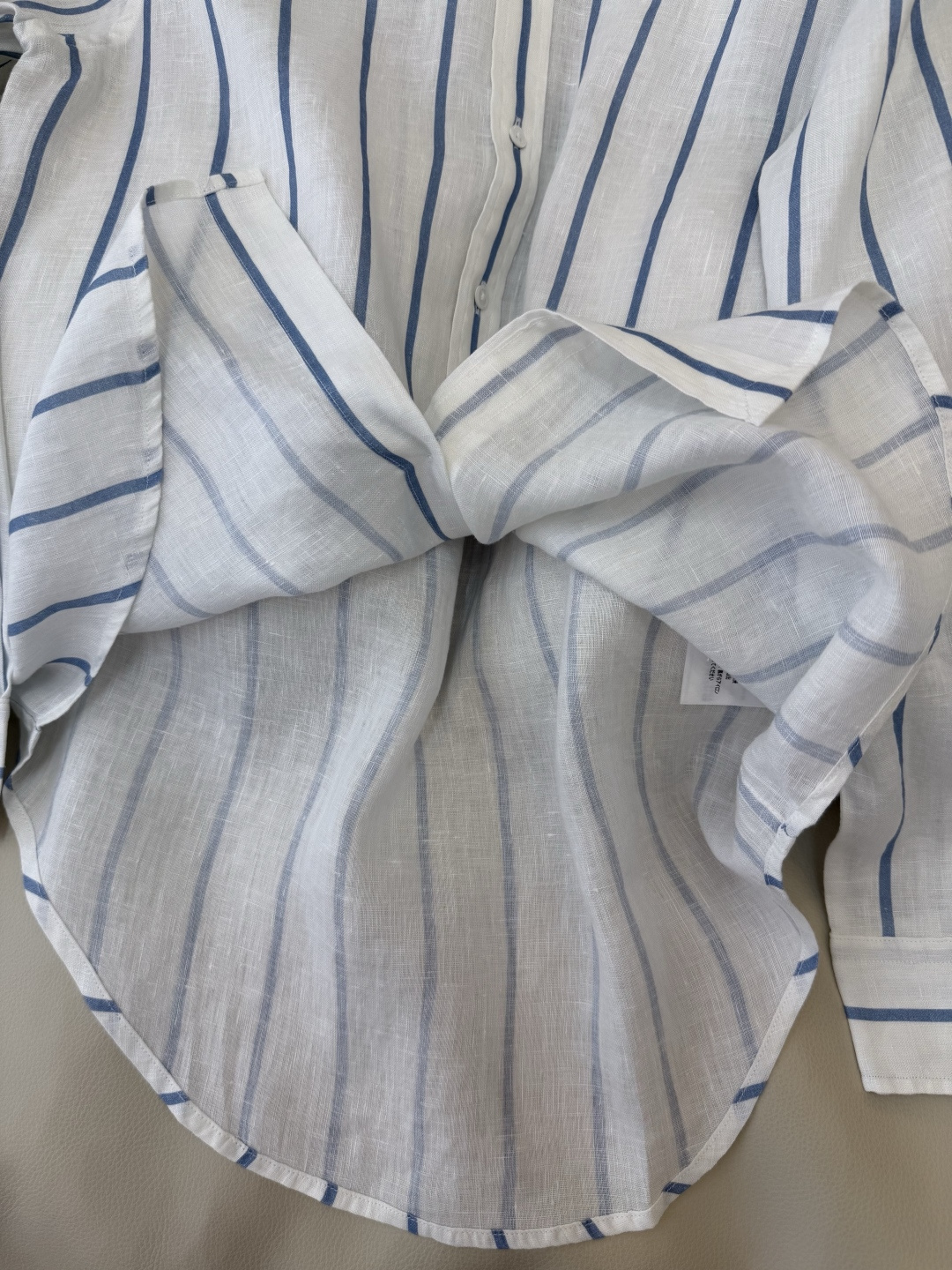 BM011#新款衬衫‼️Polo 亚麻 条纹印花 对格长袖衬衫 SMLXL