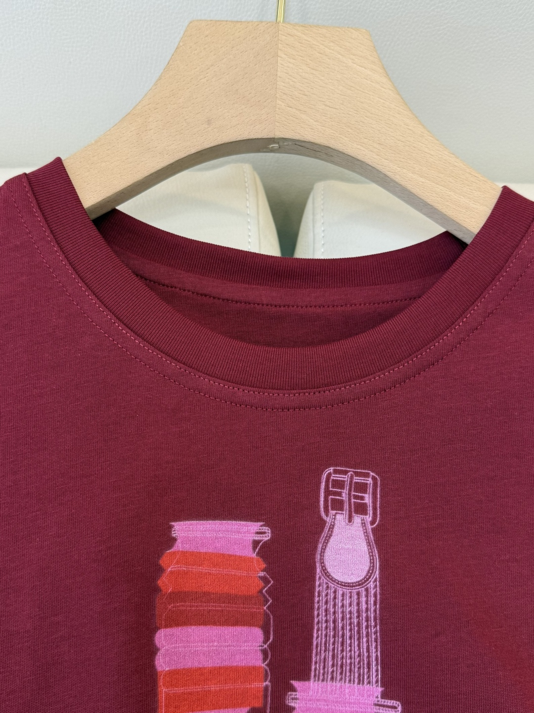 QG0162#新款T恤⚠️‼️H家 独家版 ‼️爱马仕 顶级版 印花 短袖T恤 粉色 车厘子红 黑色 白