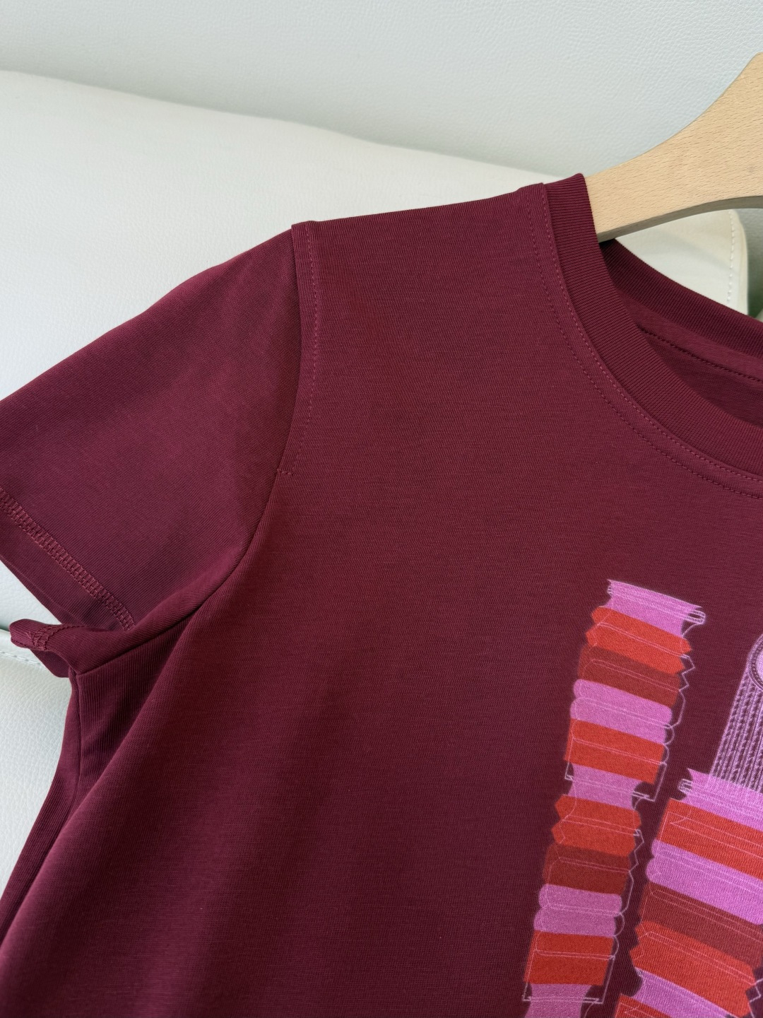 QG0162#新款T恤⚠️‼️H家 独家版 ‼️爱马仕 顶级版 印花 短袖T恤 粉色 车厘子红 黑色 白