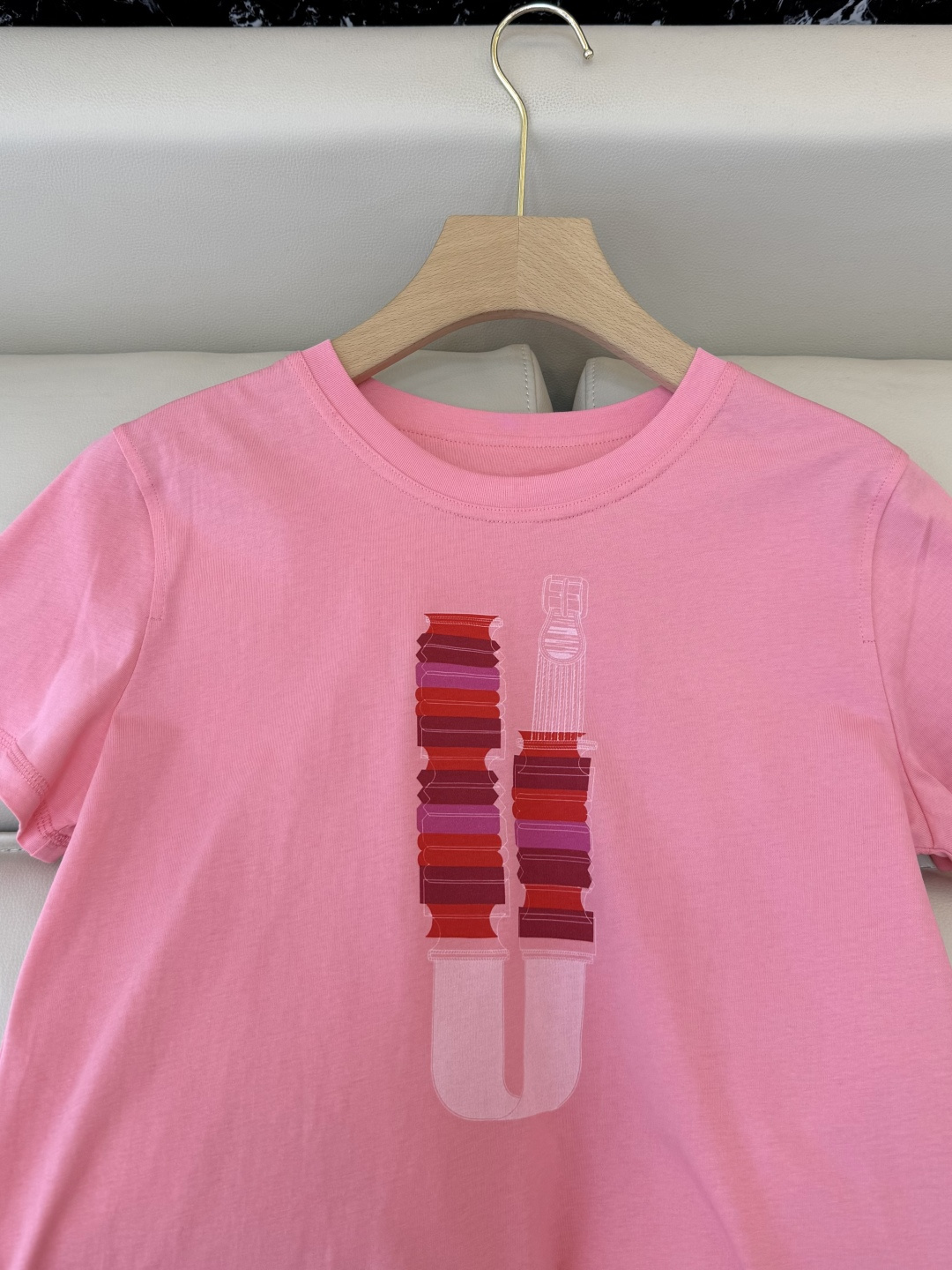 QG0162#新款T恤⚠️‼️H家 独家版 ‼️爱马仕 顶级版 印花 短袖T恤 粉色 车厘子红 黑色 白