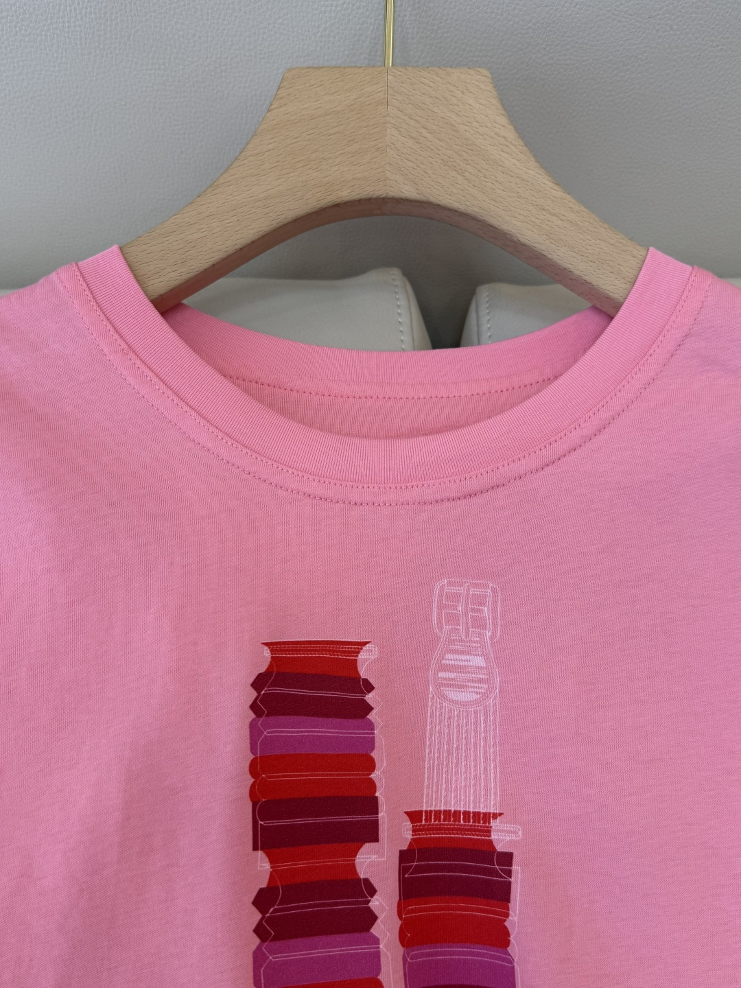 QG0162#新款T恤⚠️‼️H家 独家版 ‼️爱马仕 顶级版 印花 短袖T恤 粉色 车厘子红 黑色 白