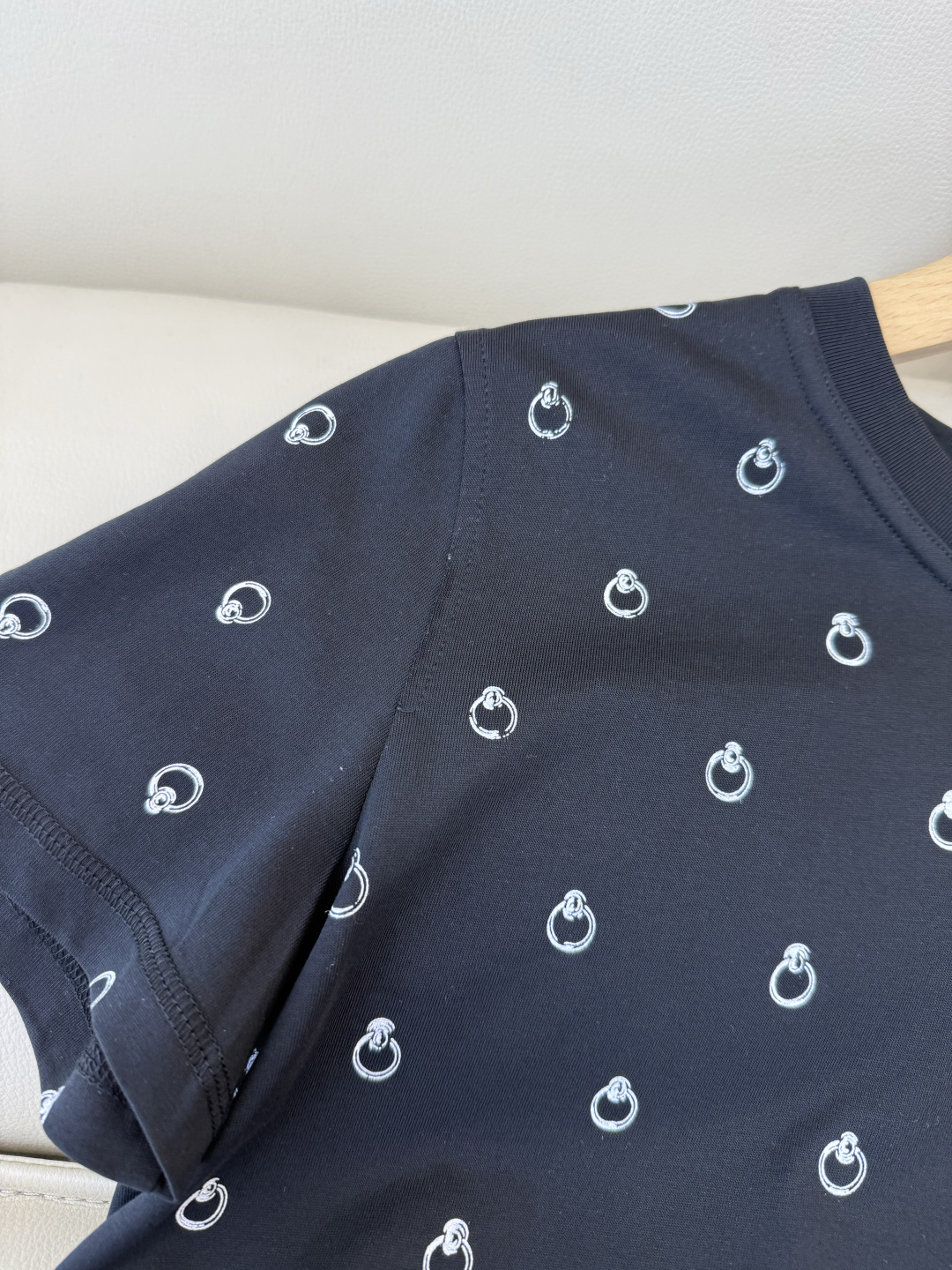 QG0160#新款T恤⚠️‼️H家 独家版 ‼️爱马仕 顶级版 印花 短袖T恤 白色 黑色 36/38/