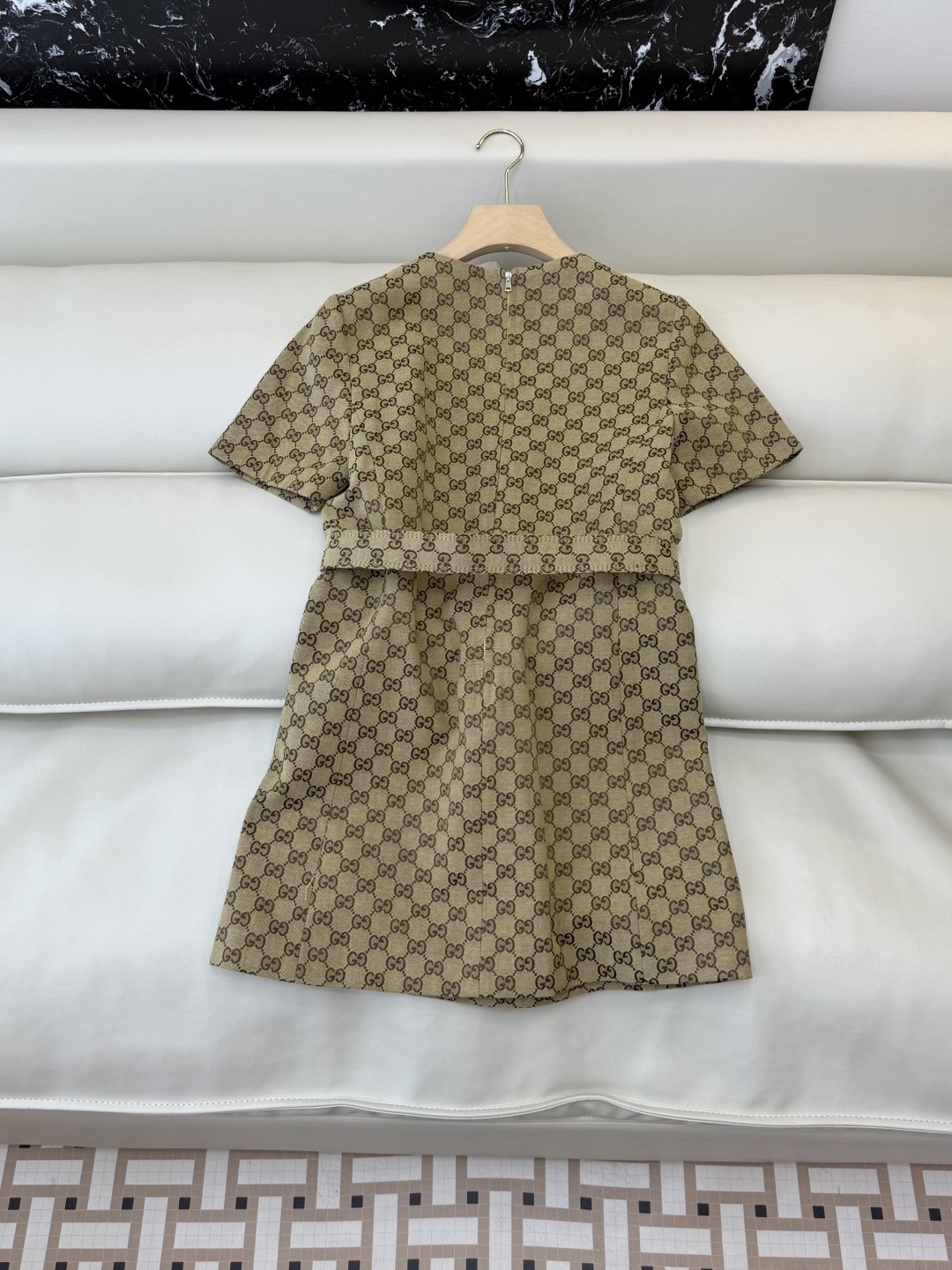 GU007#新款连衣裙‼️GU 家 最新款 提花短袖 连衣裙 SML