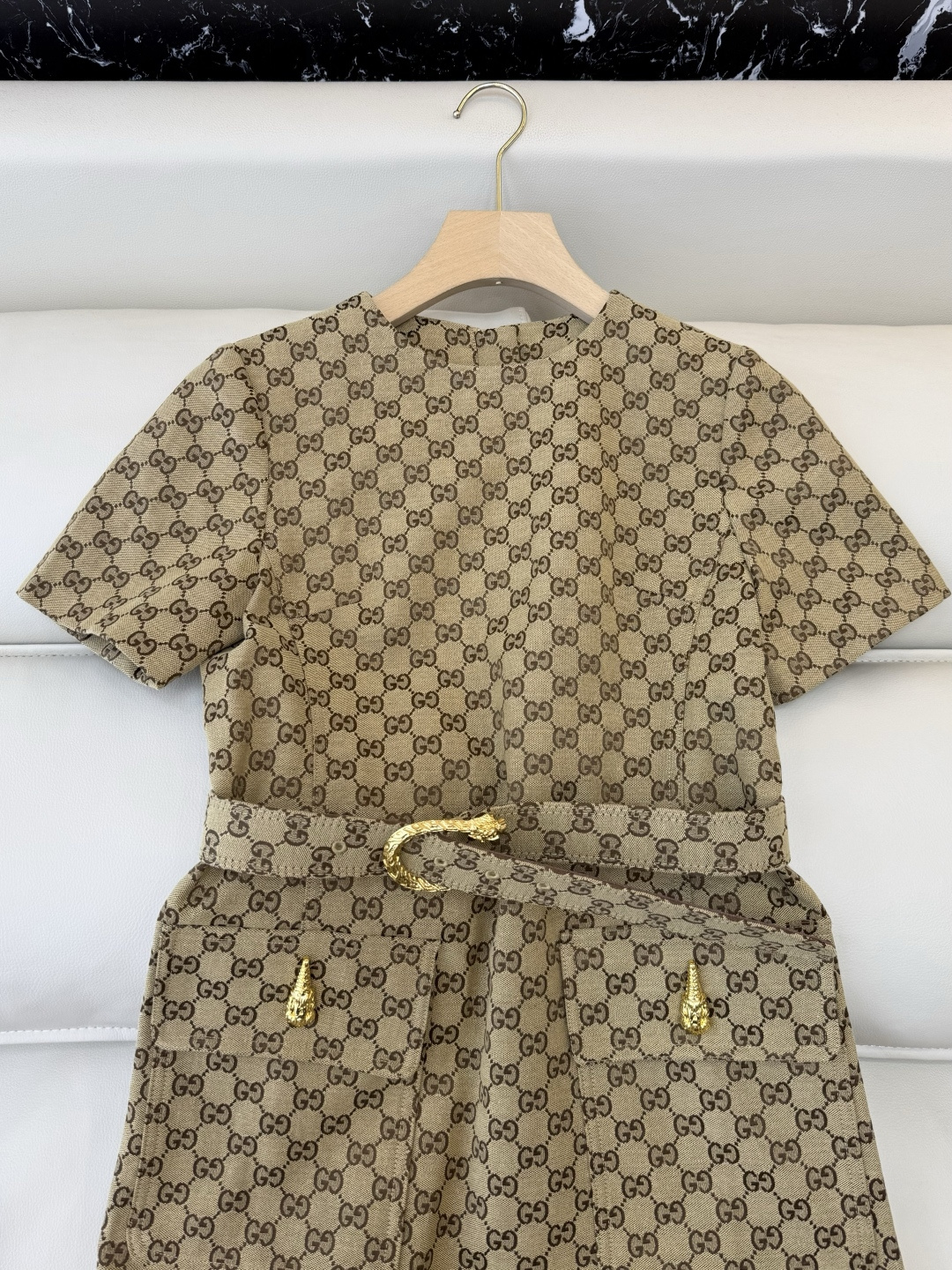 GU007#新款连衣裙‼️GU 家 最新款 提花短袖 连衣裙 SML