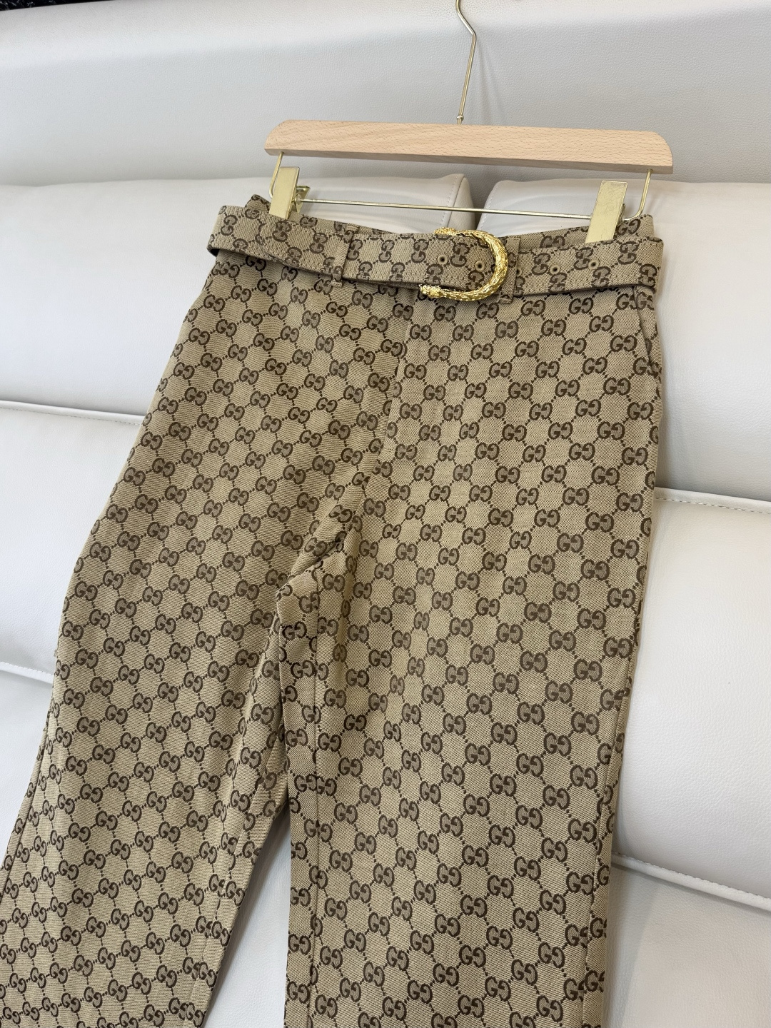 GU009#新款裤子‼️GU 家 最新款 提花 经典款长裤 配腰带 SML