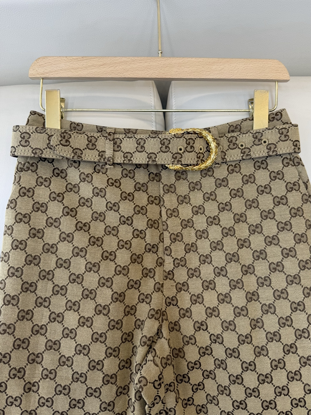 GU009#新款裤子‼️GU 家 最新款 提花 经典款长裤 配腰带 SML